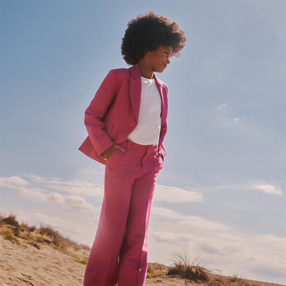 Girls Fuchsia Trousers