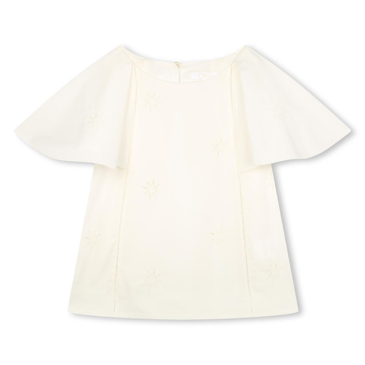 Girls White Cotton Top