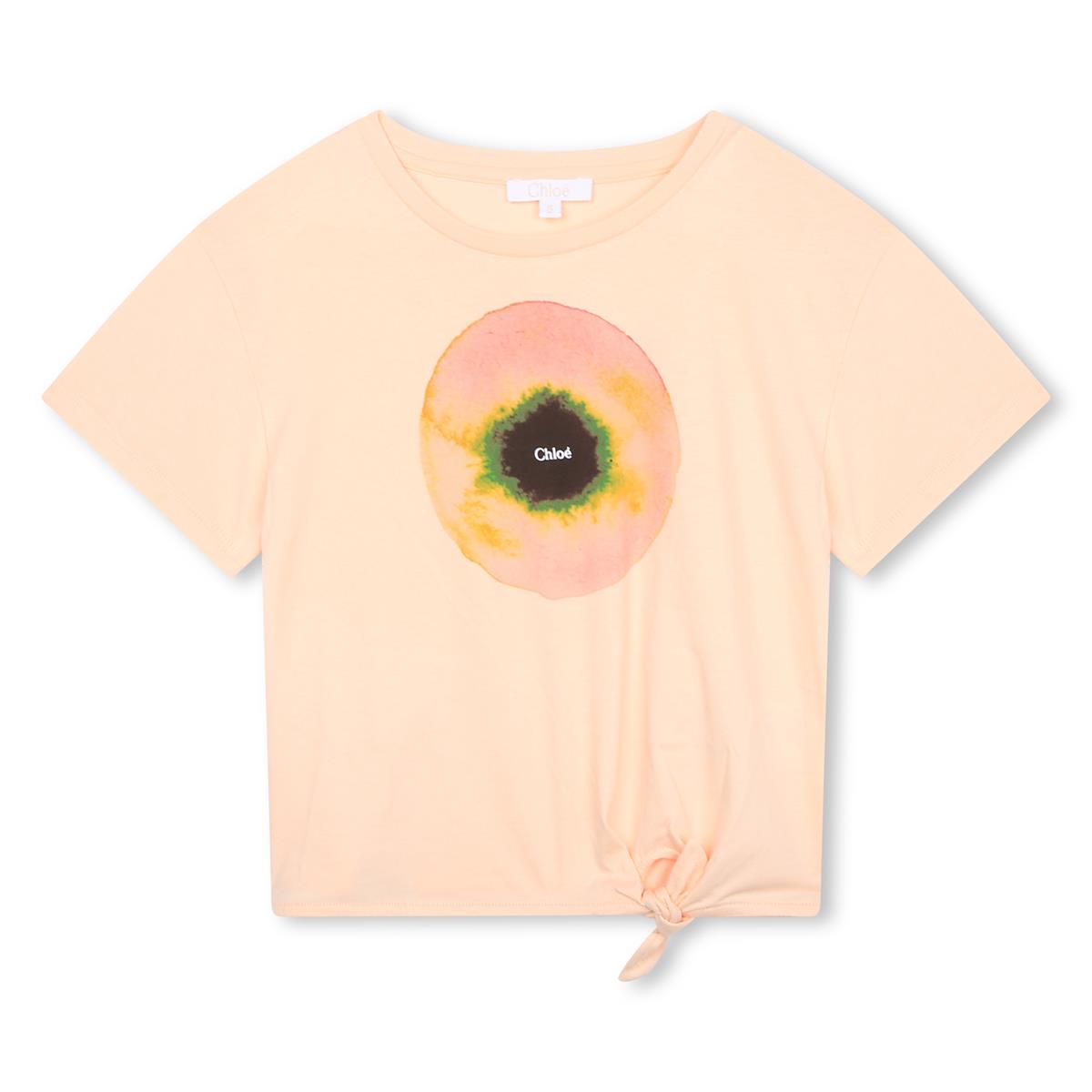 Girls Pink Cotton T-Shirt
