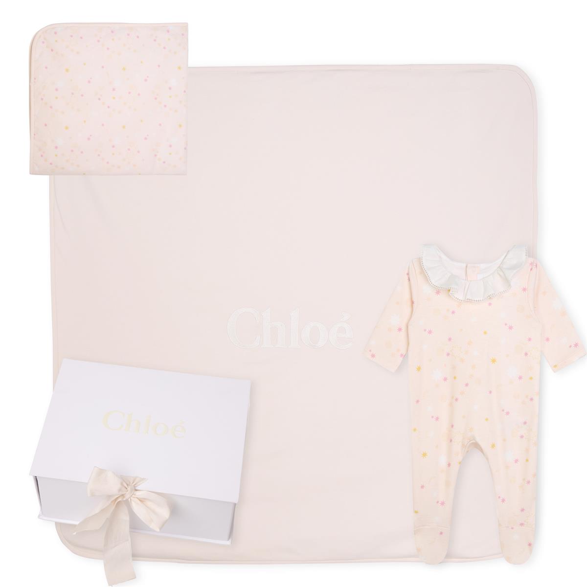 Baby Girls Pink Cotton Set