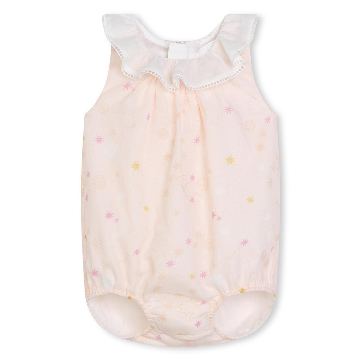 Baby Girls Light Pink Cotton Babysuit Set
