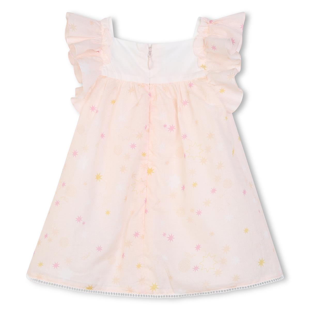 Baby Girls Pink Cotton Dress Set