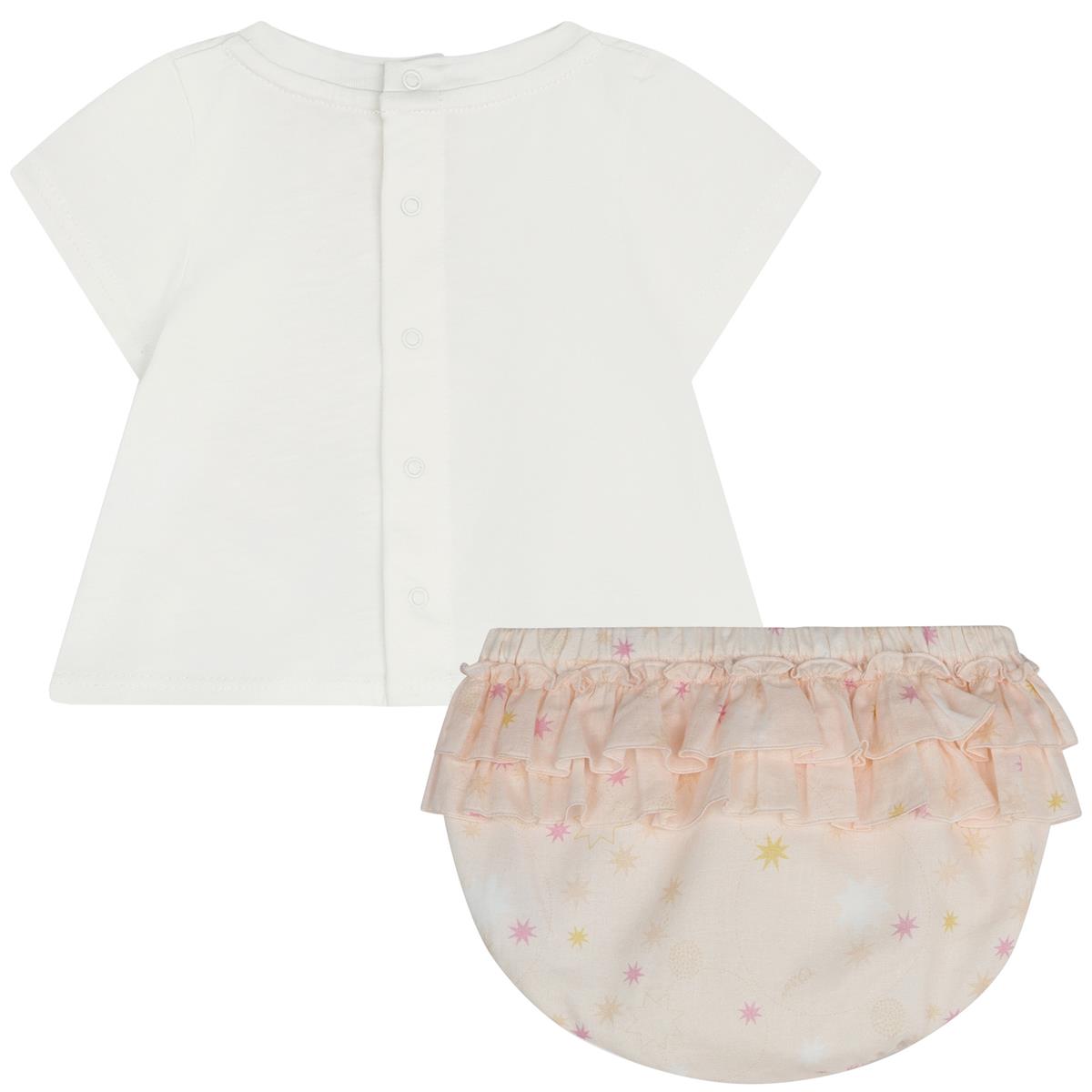 Baby Girls White Cotton Set