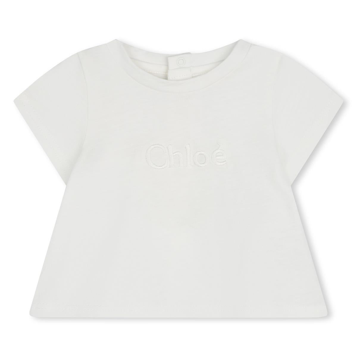 Baby Girls White Cotton Set