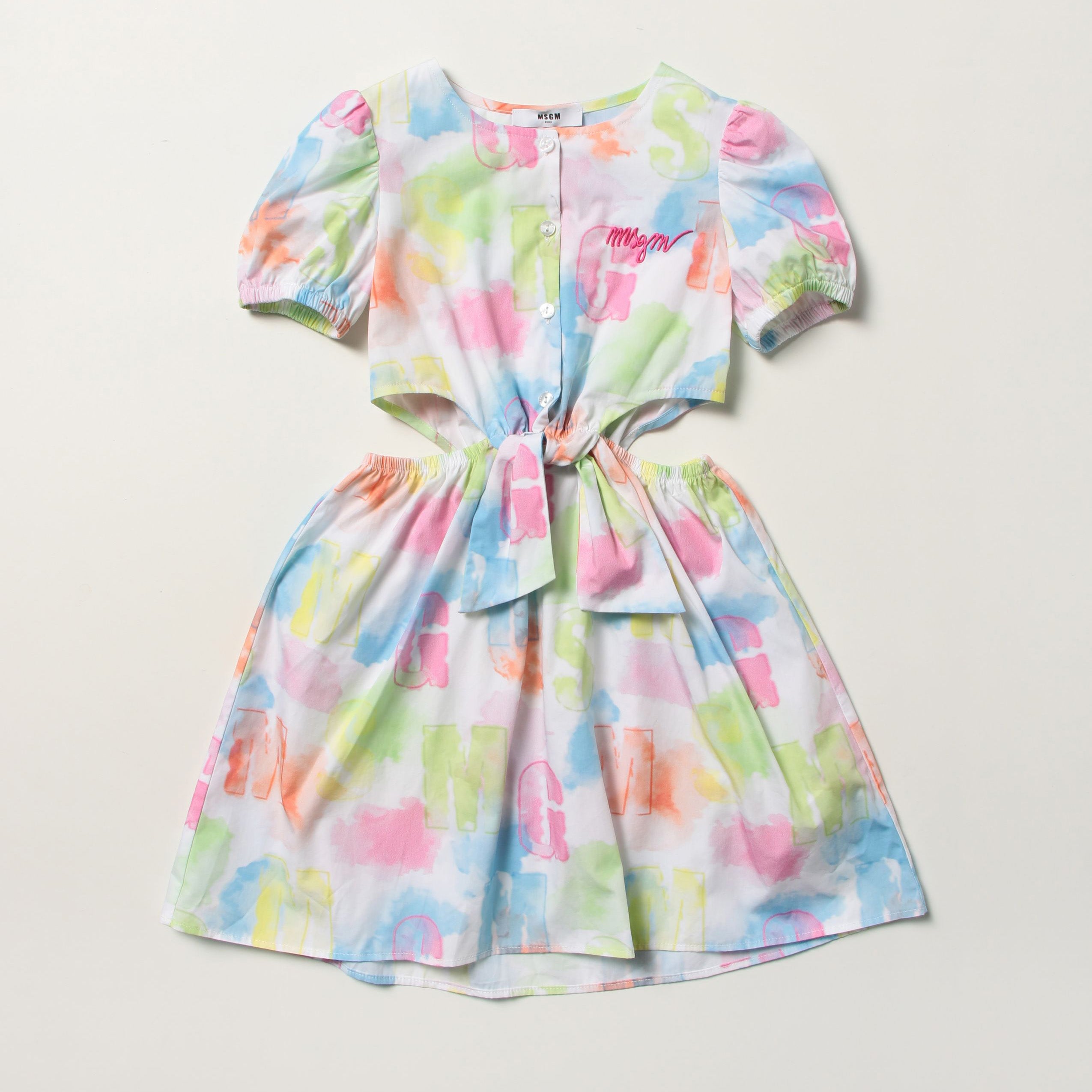 Girls Multicolor Cotton Dress