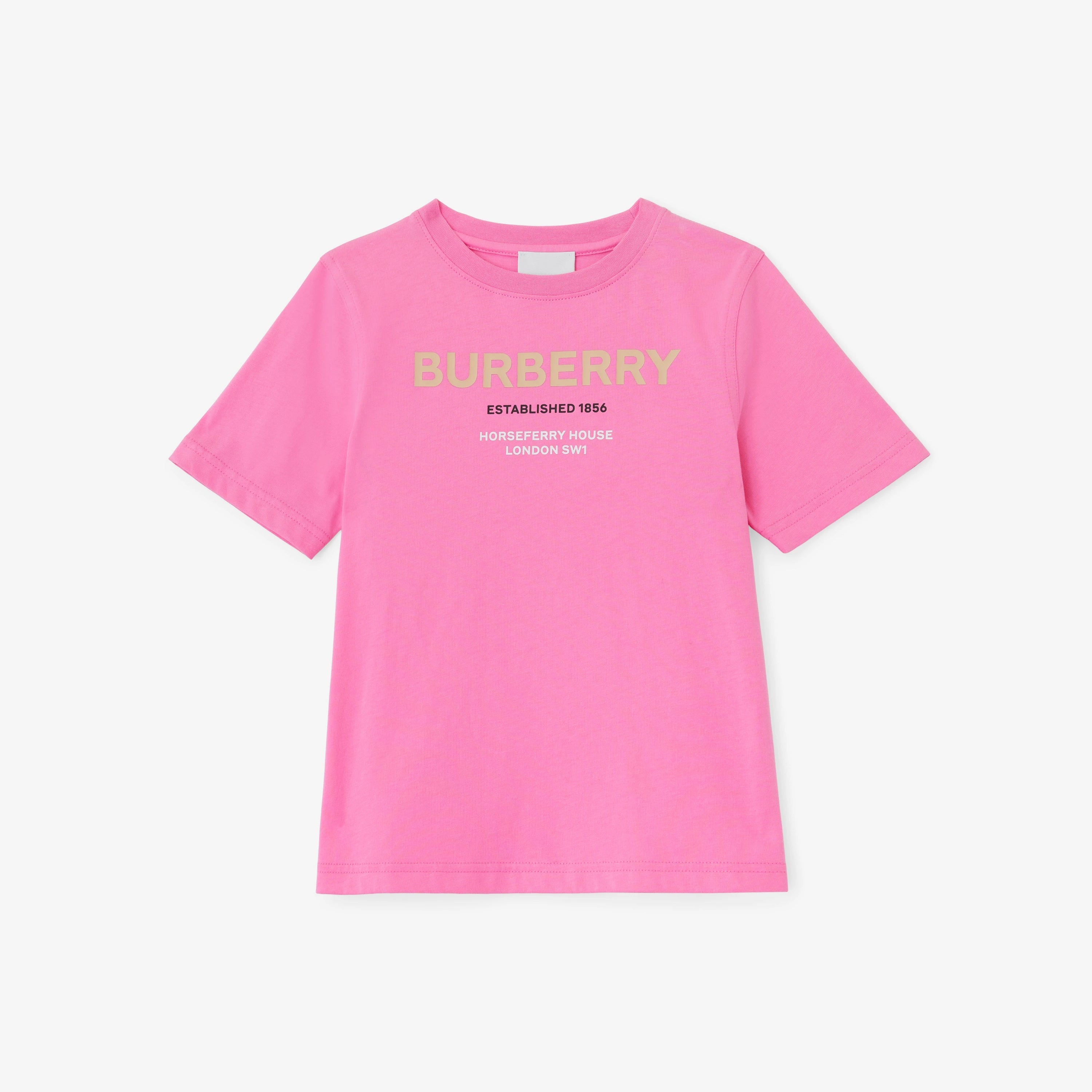 Girls White Logo Cotton T-Shirt