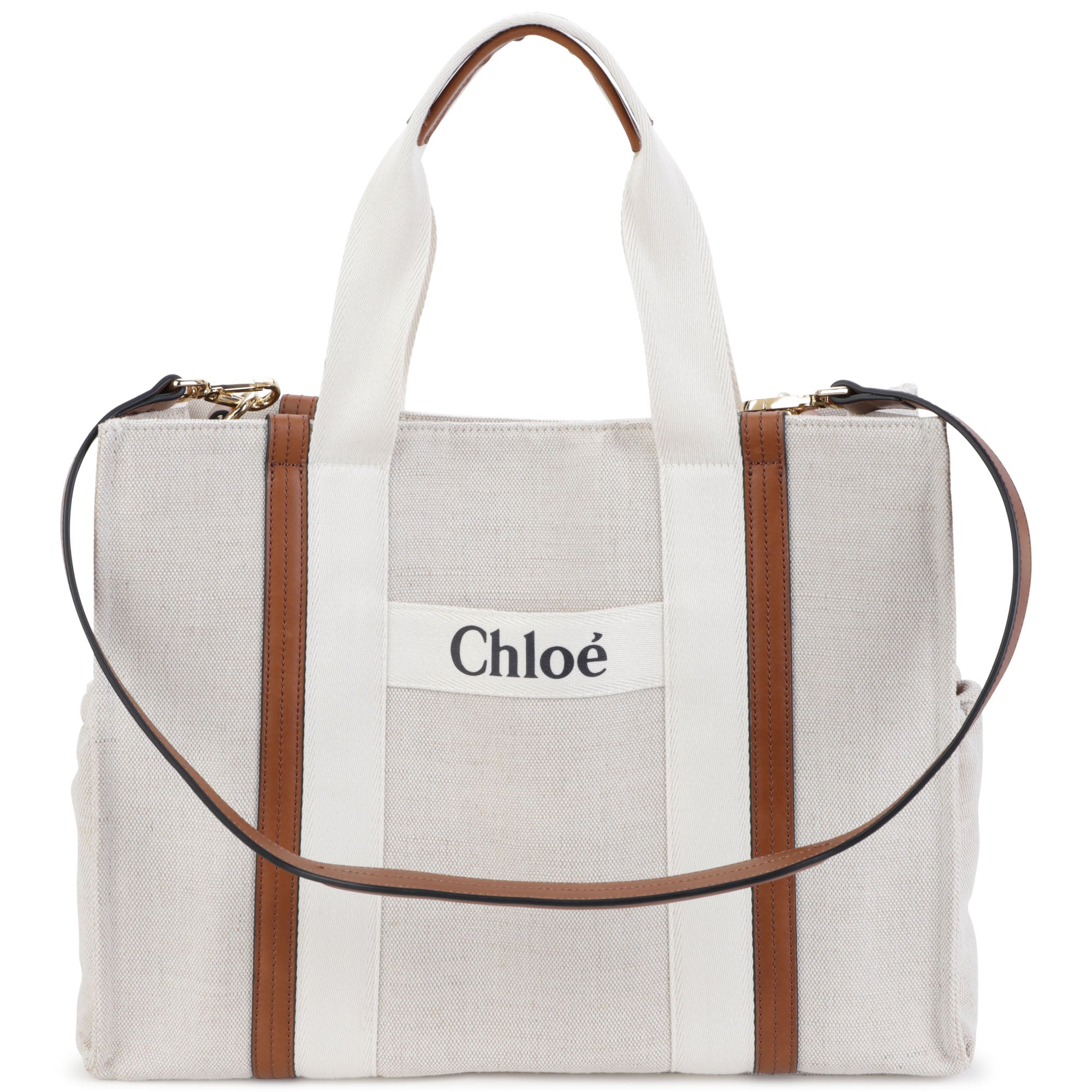 Girls White Logo Handbag