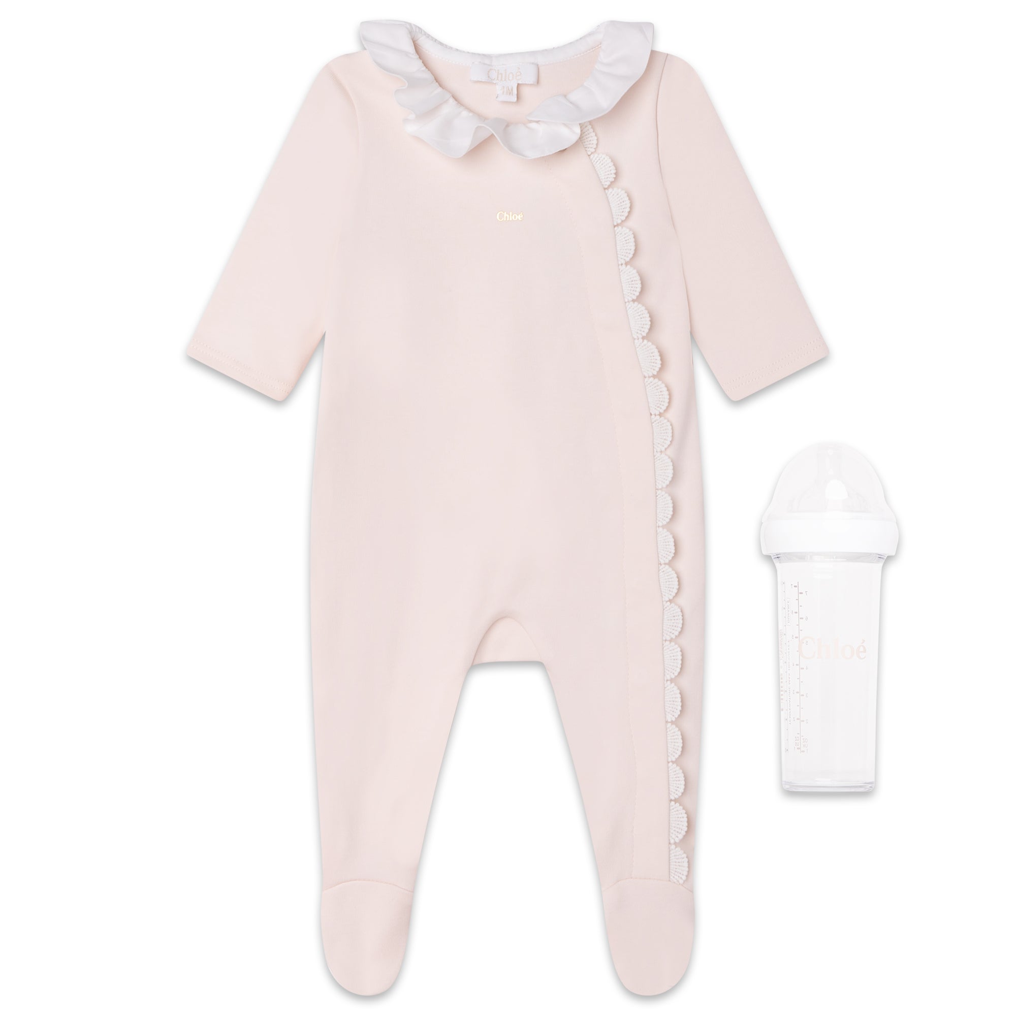 Baby Girls Pink Babysuit Set