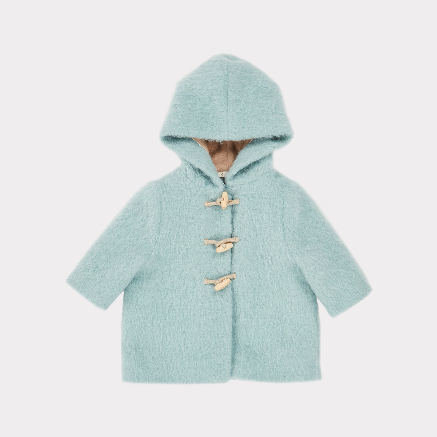 Baby Girls Light Blue Wool Coat