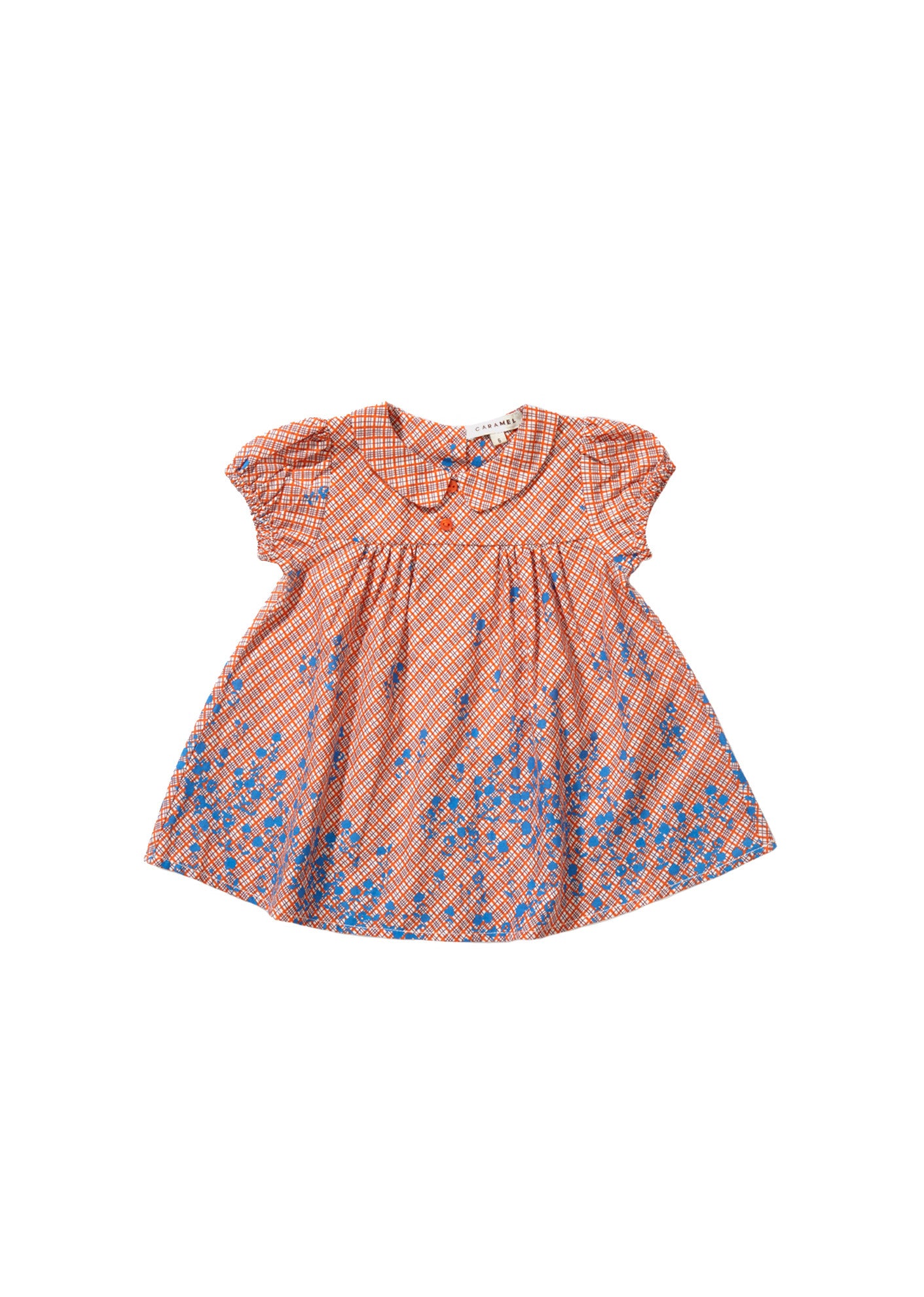 Baby Girls Orange Cotton Dress