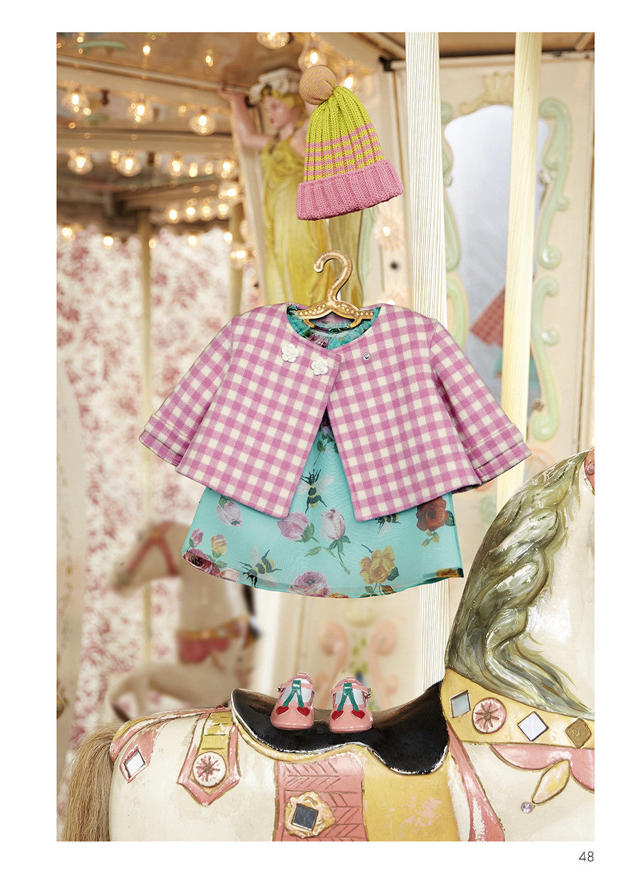 Baby Girls Sky Blue Dress With Flower Print Trims - CÉMAROSE | Children's Fashion Store - 3