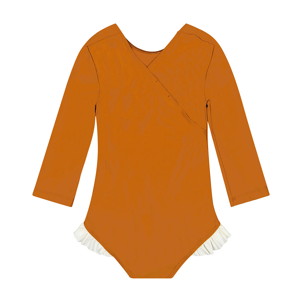 Girls Caramel UV Protective Swimsuit(UPF50+)