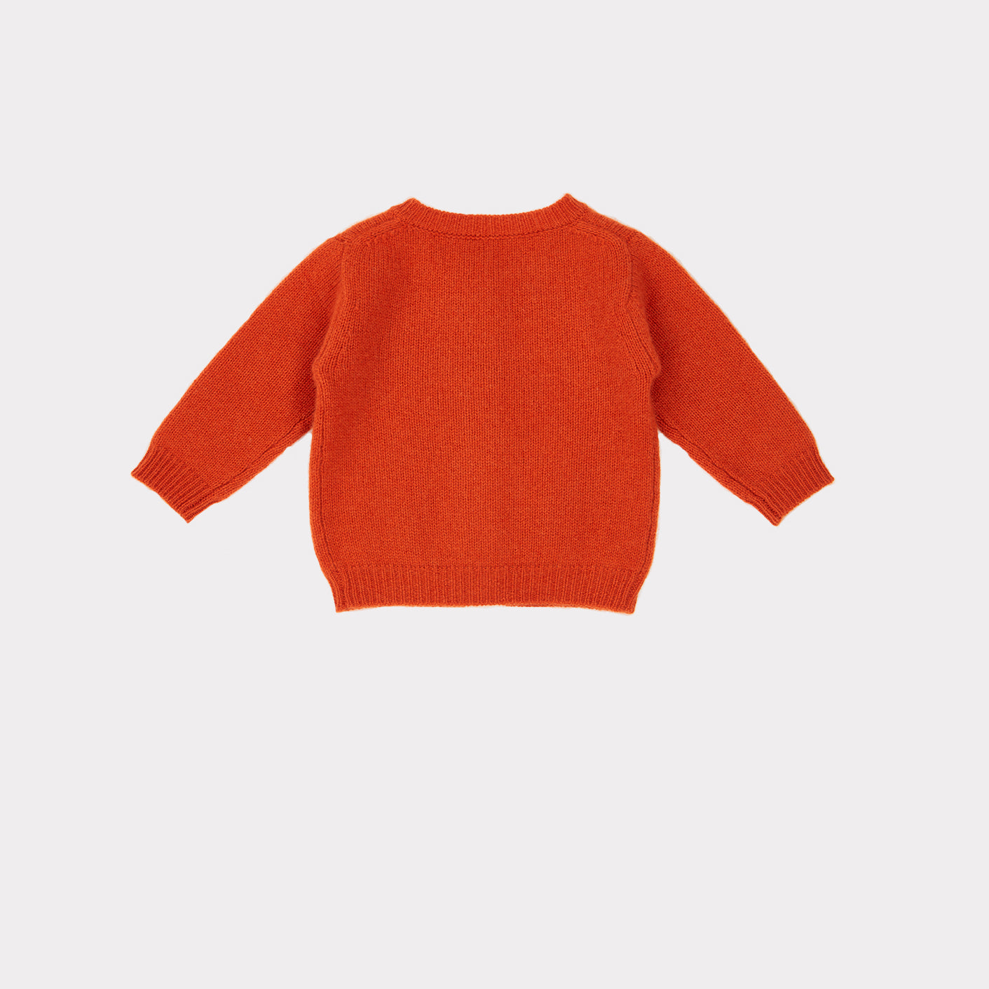Baby Girls Red Cashmere Cardigan