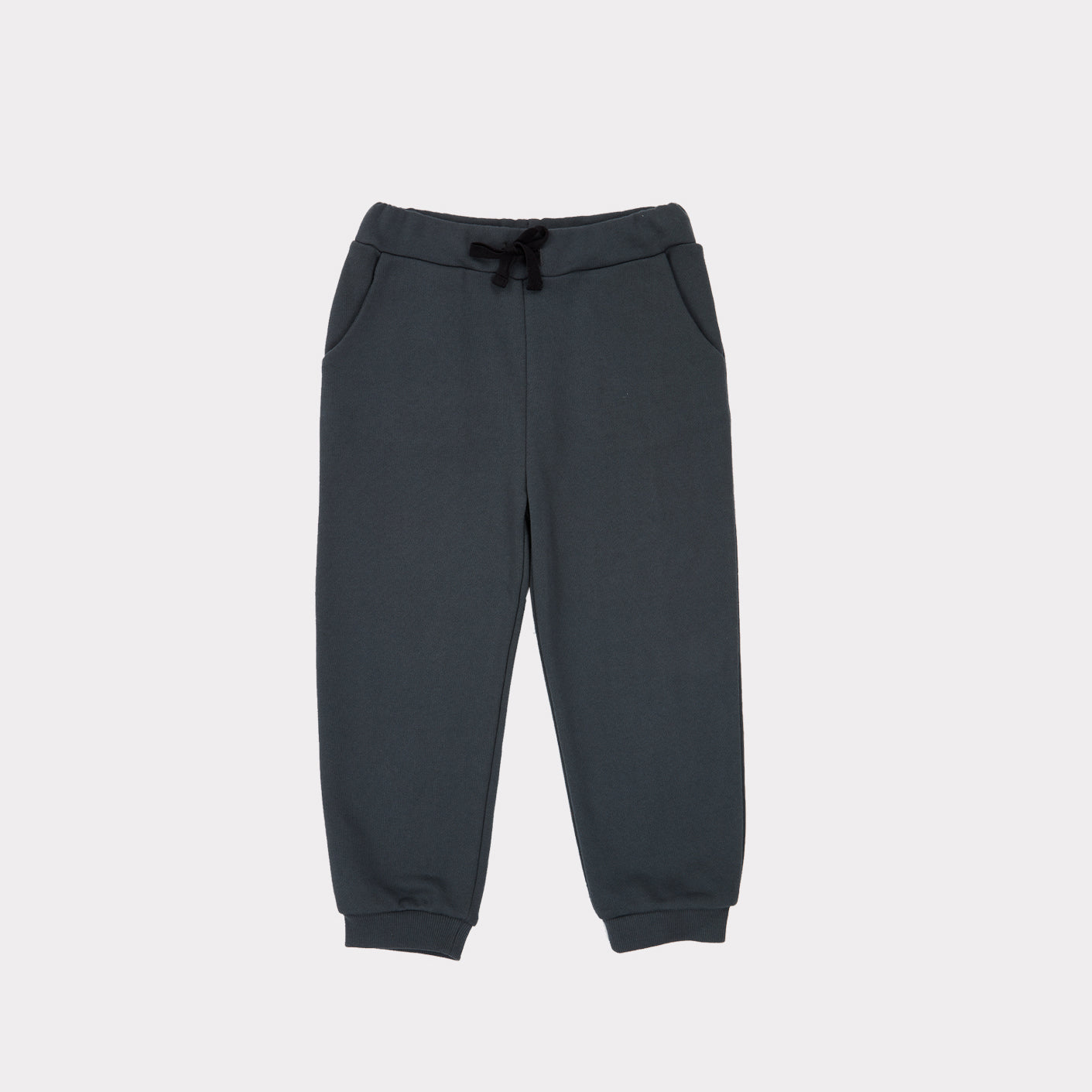 Boys & Girls Dark Grey Cotton Trousers