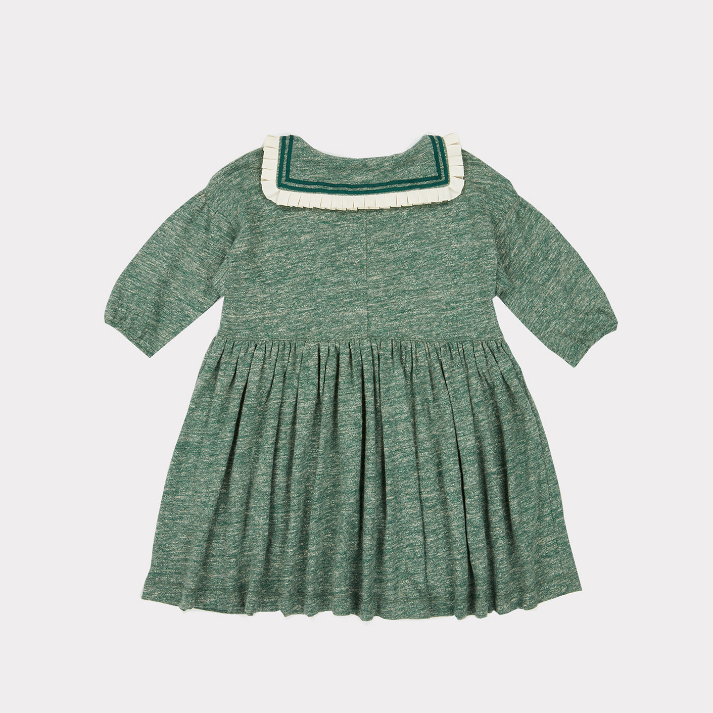Girls Green Cotton Dress