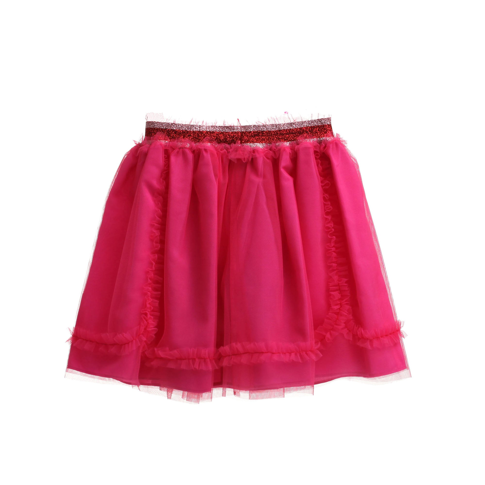 Girls Fuchsia Lace Trims Skirt - CÉMAROSE | Children's Fashion Store - 1
