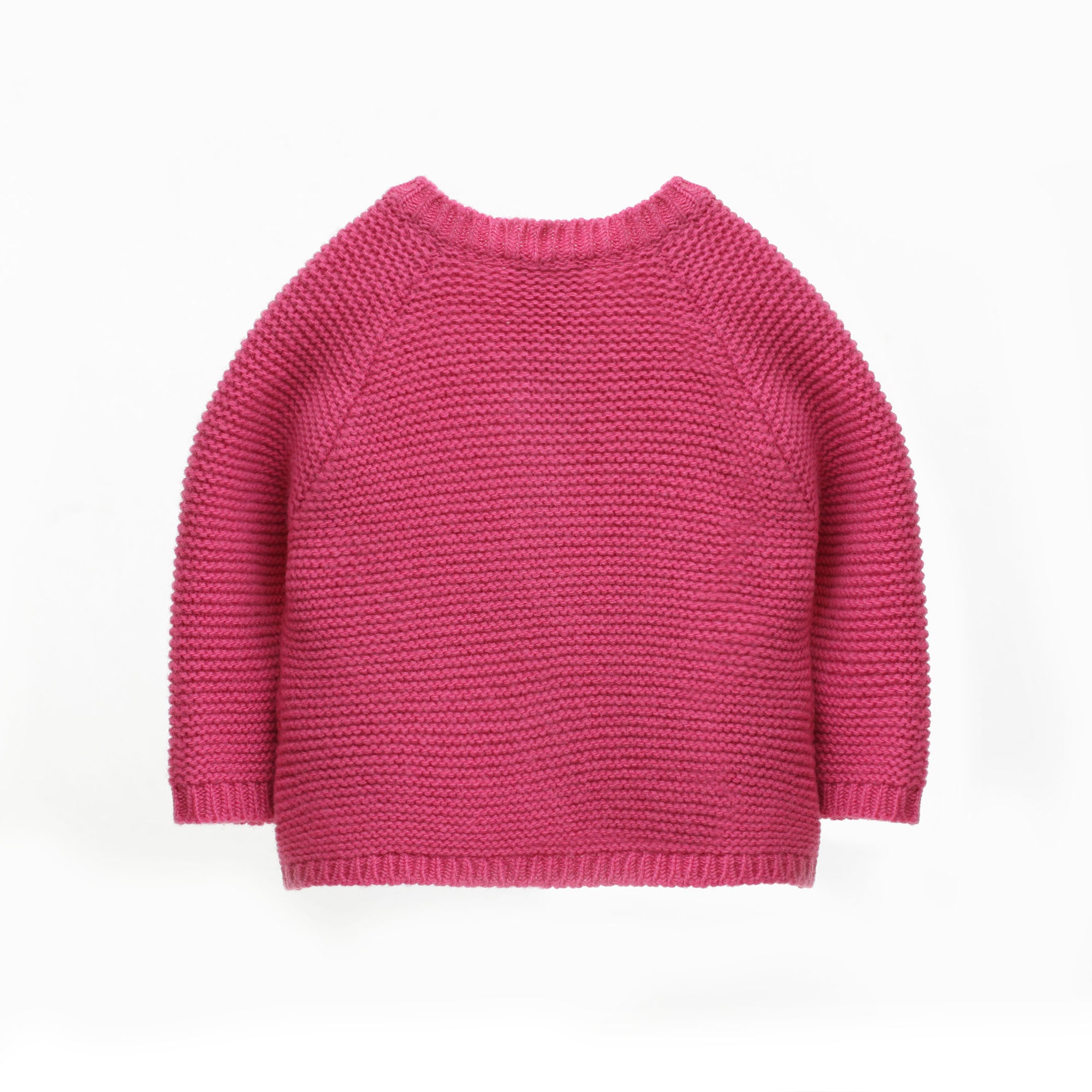 Baby Girls Orchid Pink Wool Cardigan - CÉMAROSE | Children's Fashion Store - 2