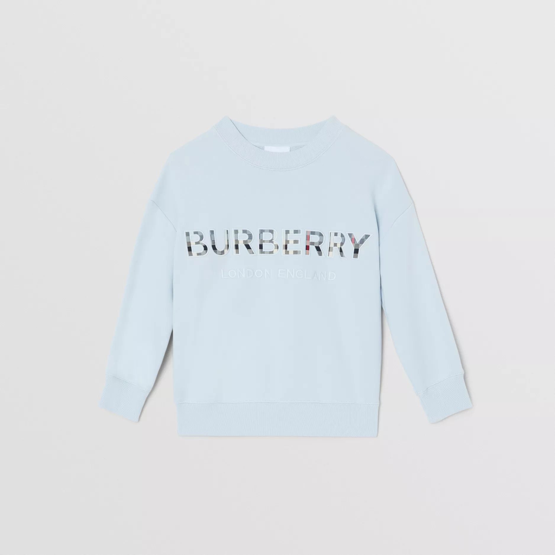 Boys & Girls Blue Logo Cotton Sweatshirt