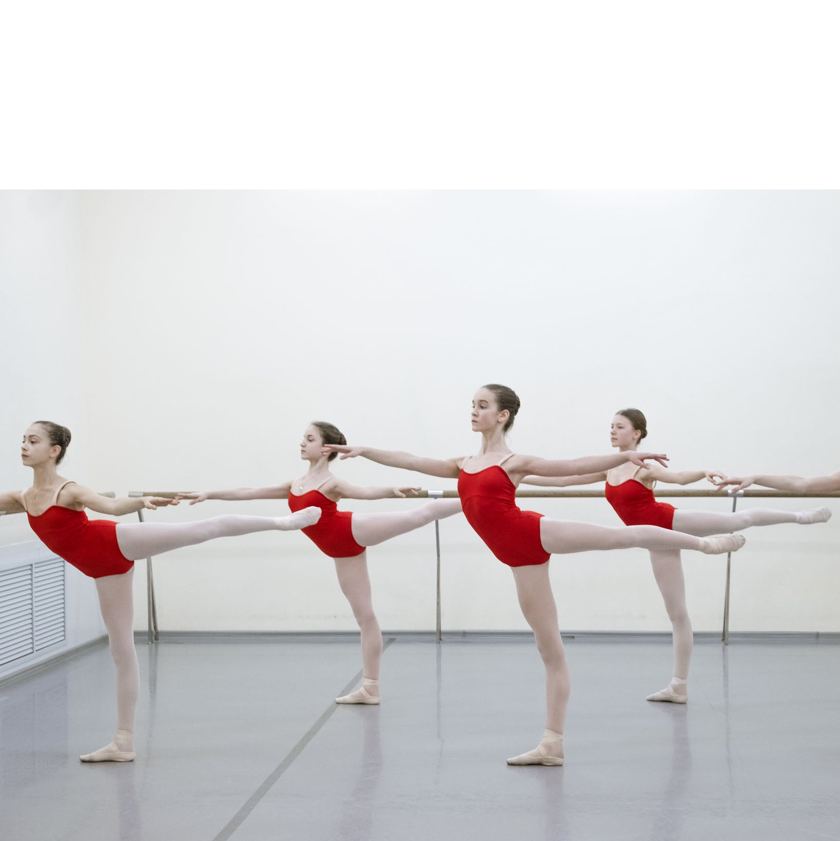 Girls Red Ballet Onesies