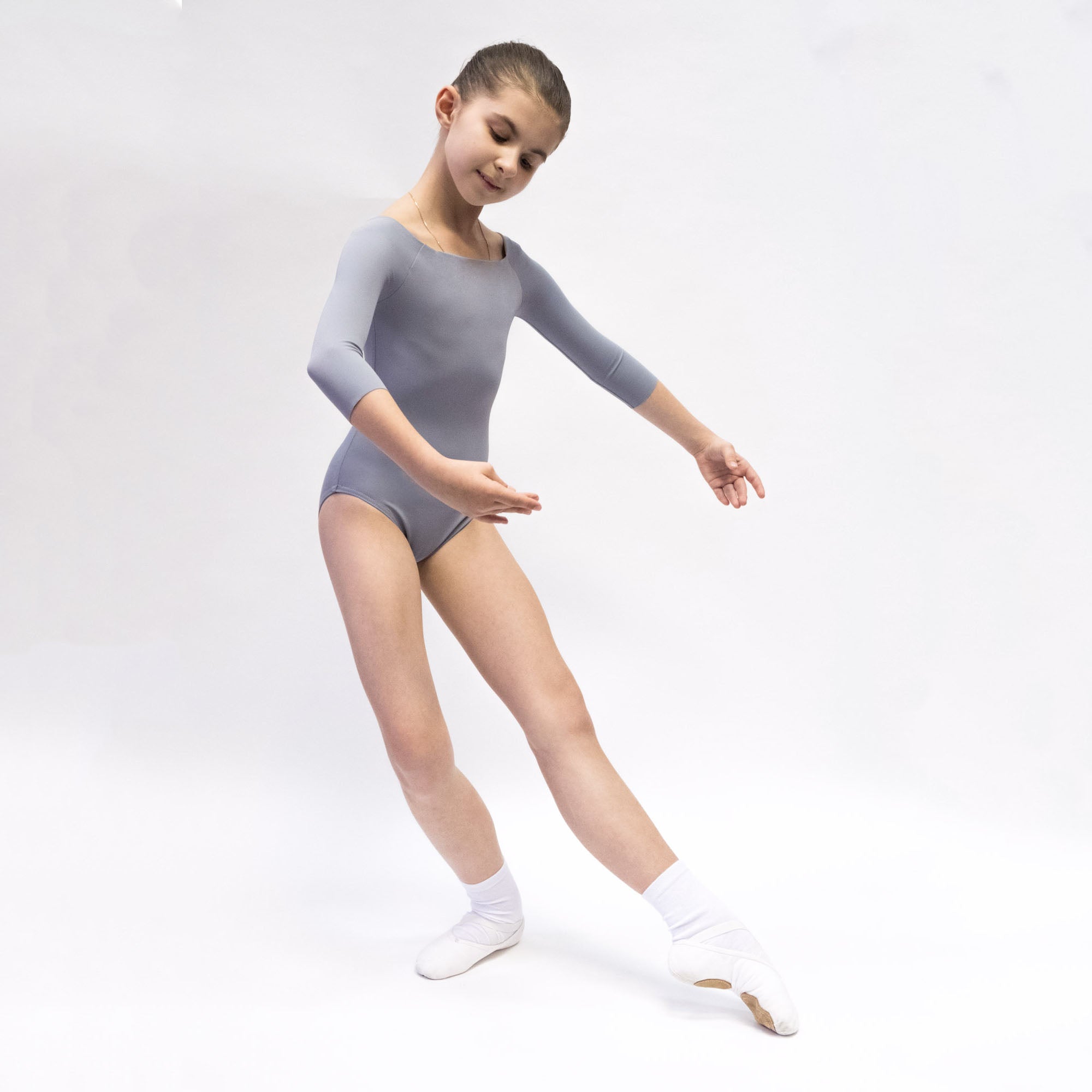 Girls Grey Ballet Onesies