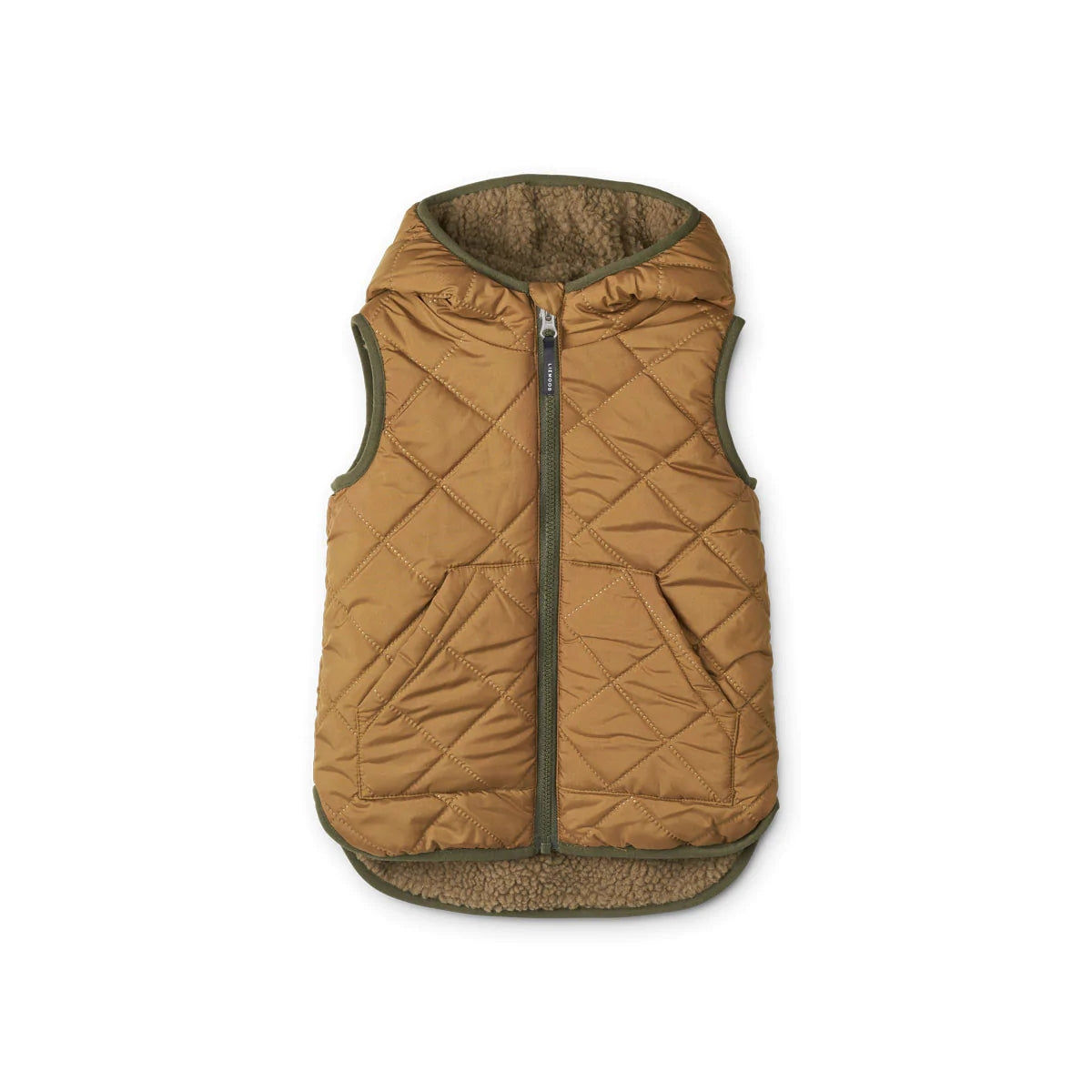 Boys & Girls Caramel Reversible Padded Gilet