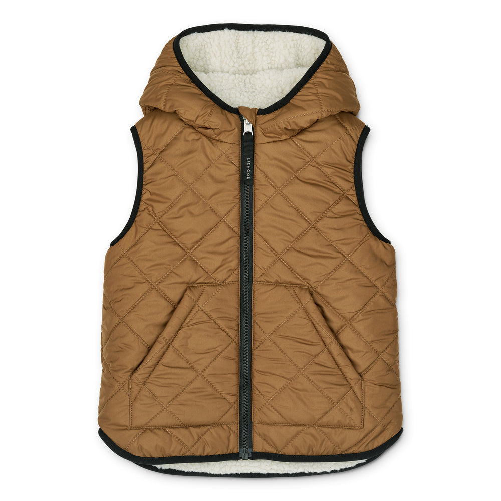 Boys & Girls White Reversible Gilet