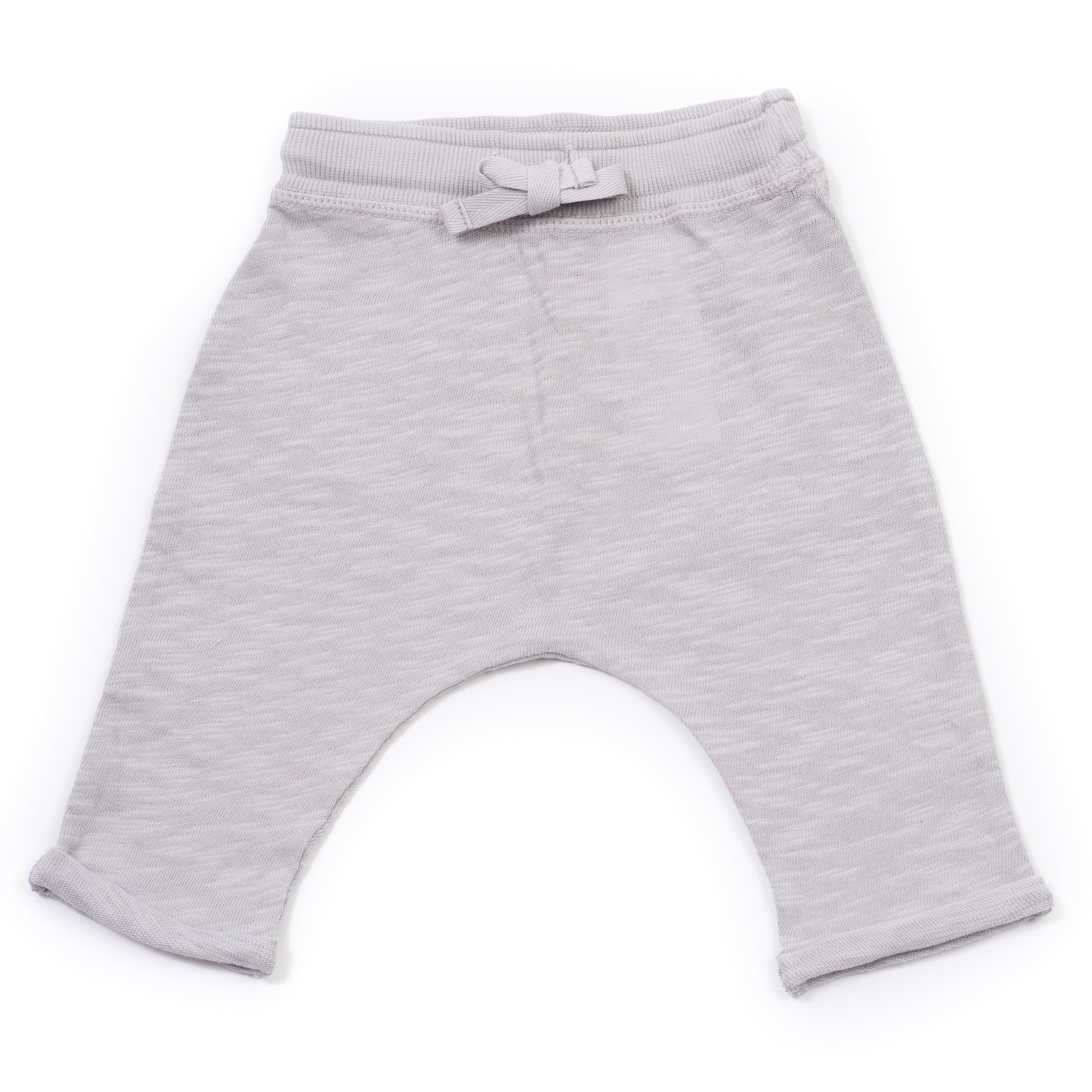 Baby Boys Grey Cotton Trousers