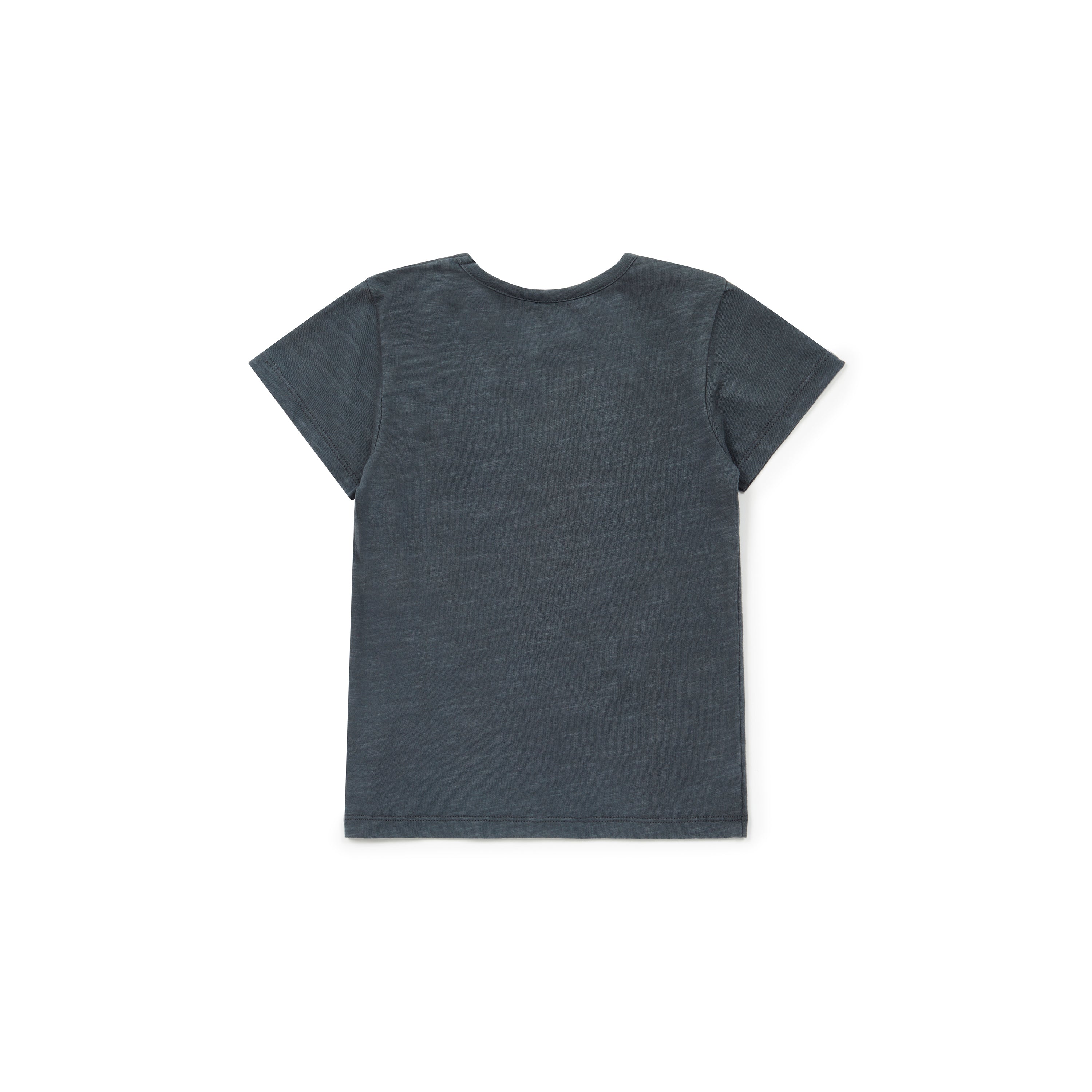 Boys Dark Grey Cotton T-shirt