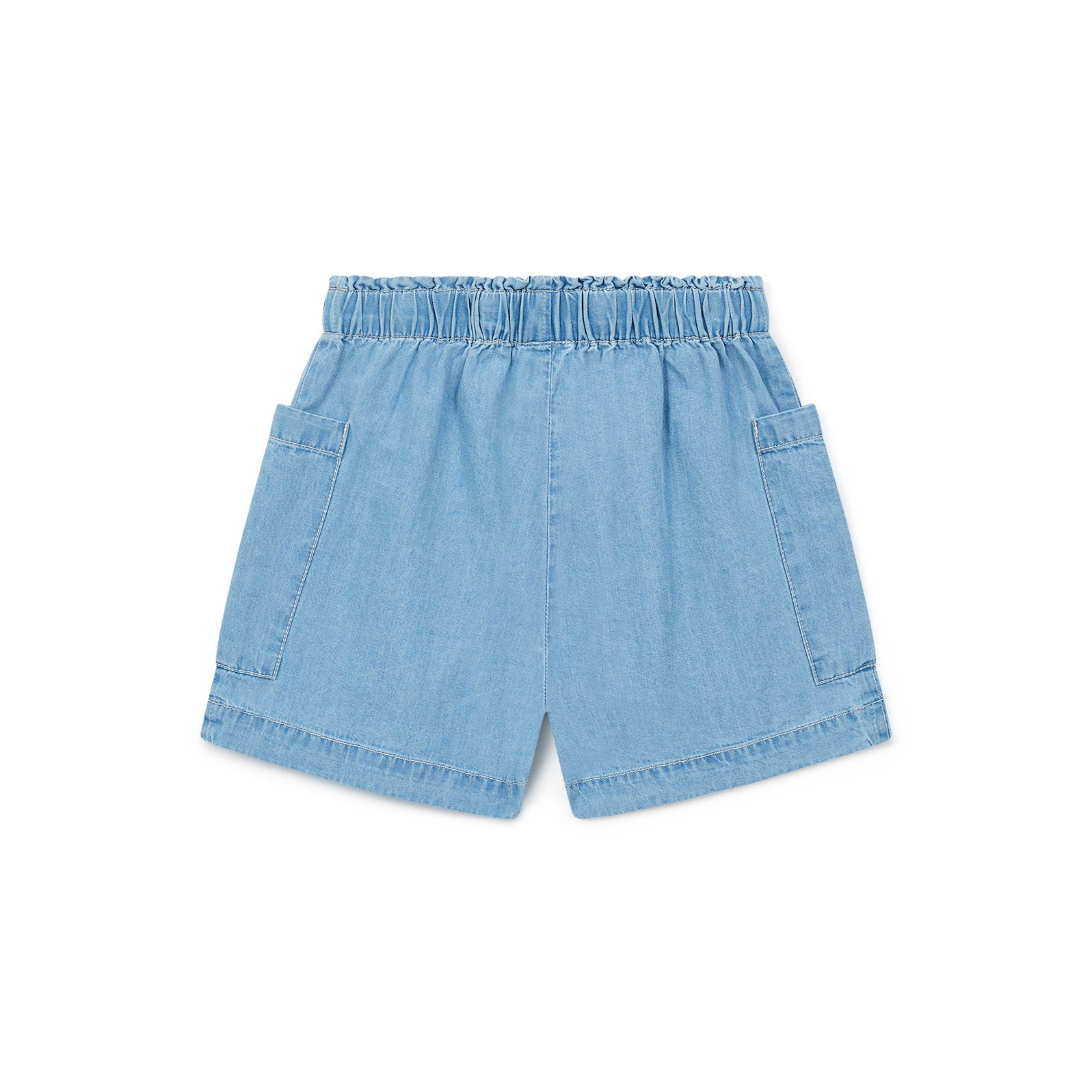 Girls Light Blue Denim Short