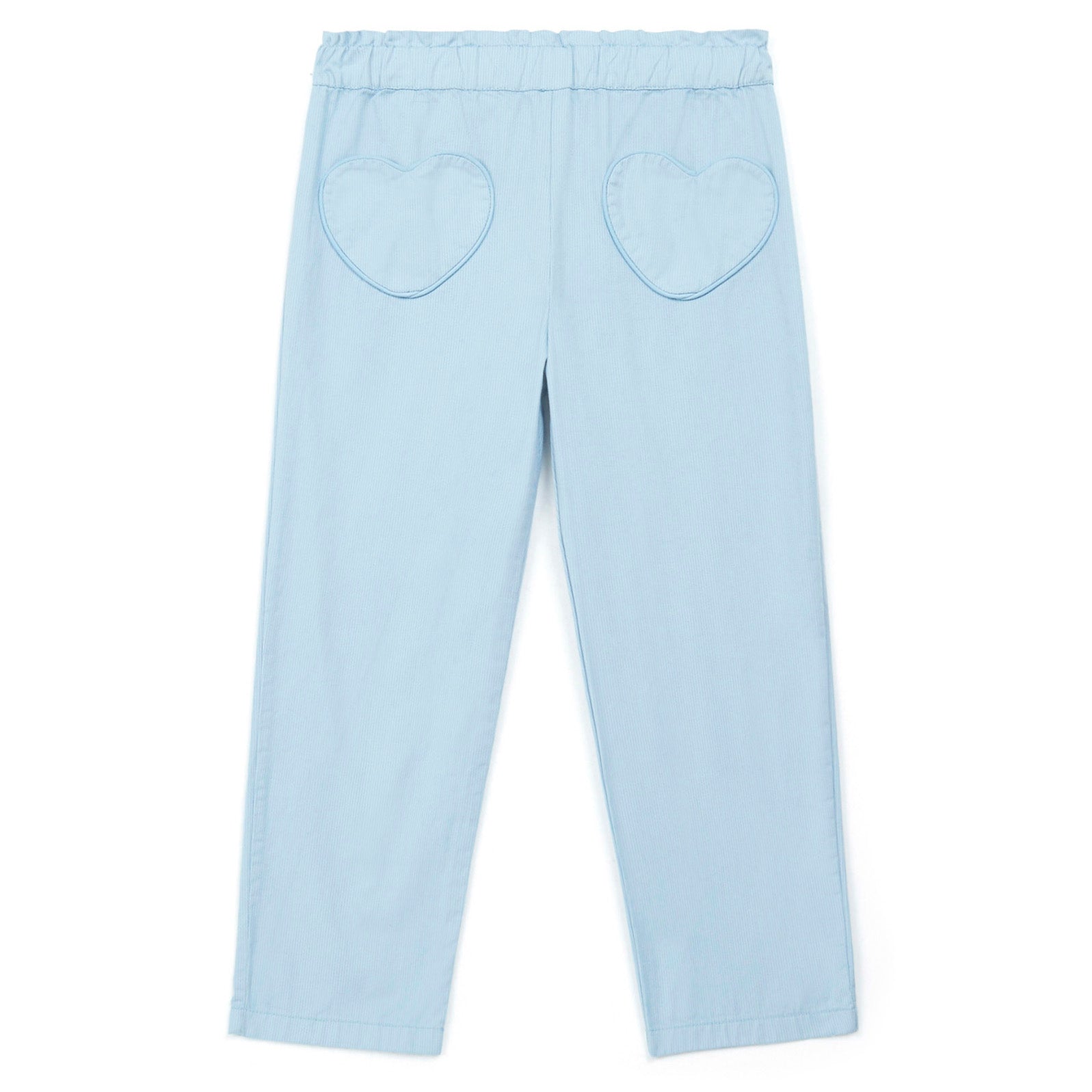 Girls Blue Cotton Trousers
