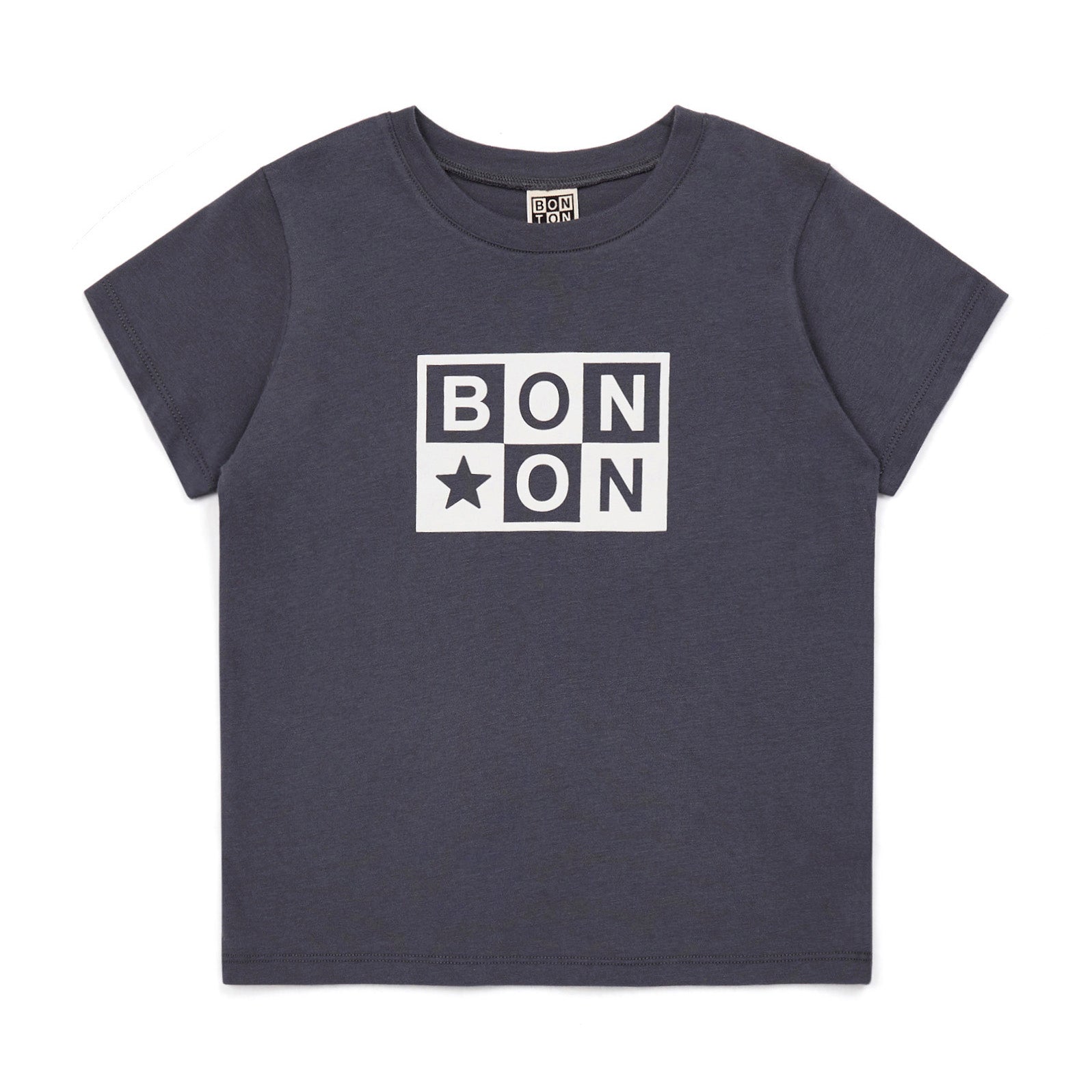 Boys Dark Grey Cotton T-Shirt