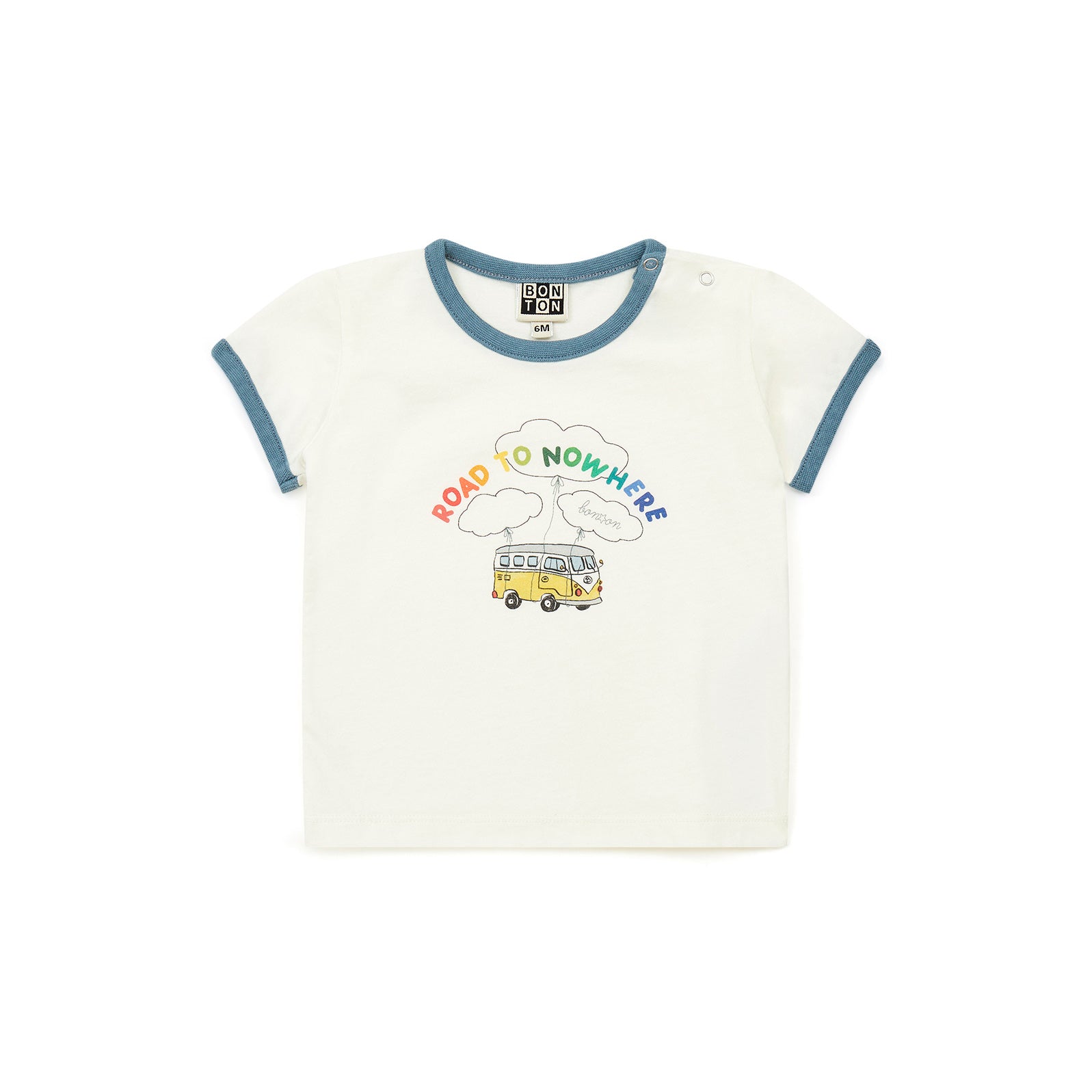 Baby Boys White Logo Cotton T-Shirt