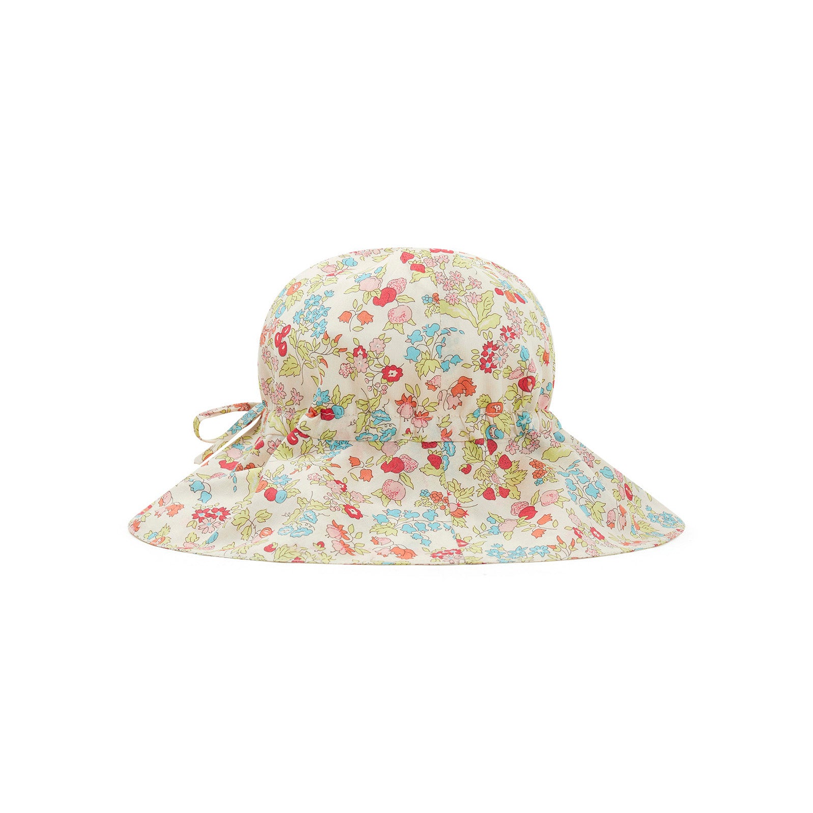 Baby Girls Pink Floral Cotton Hat