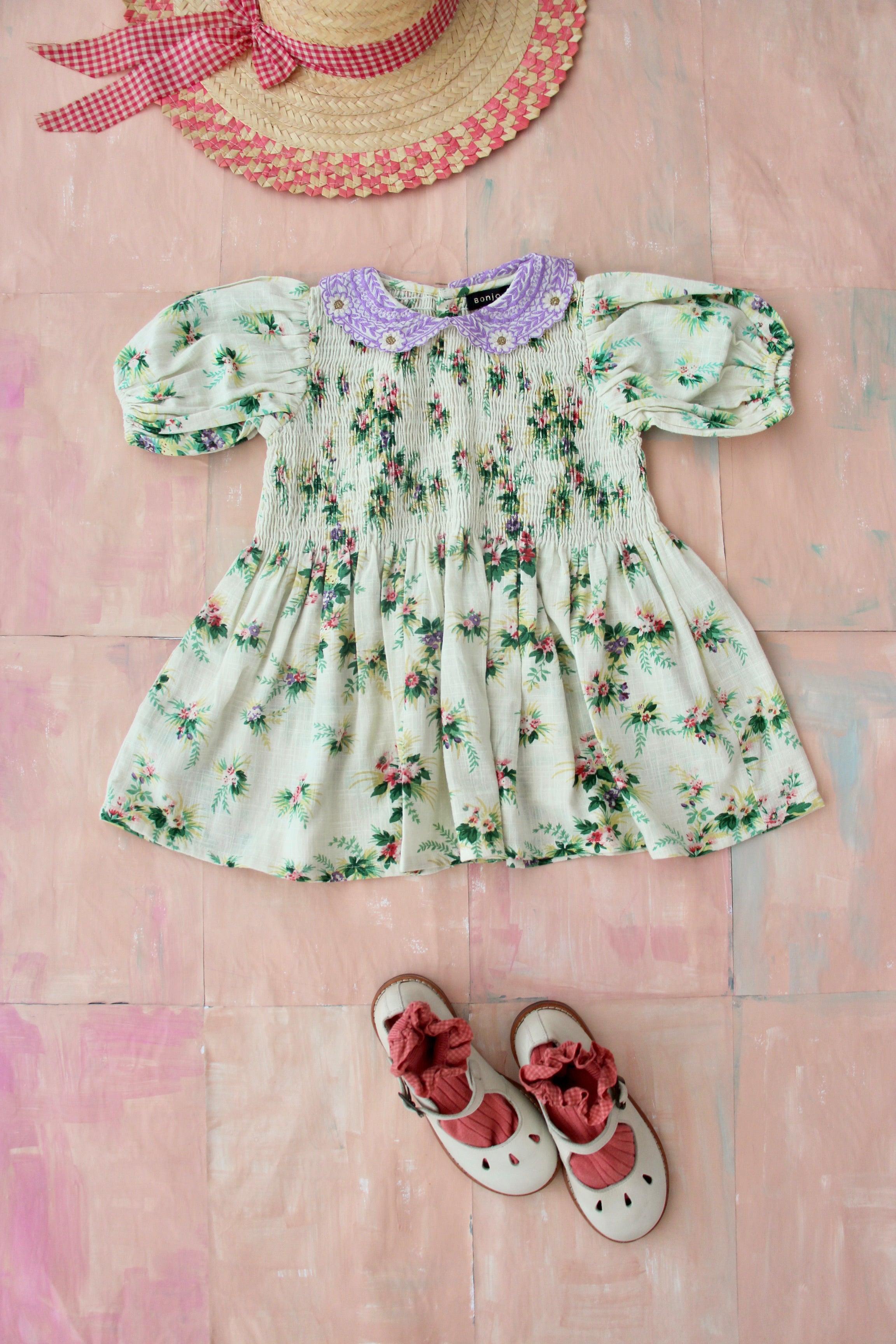 Girls White Embroidery Dress