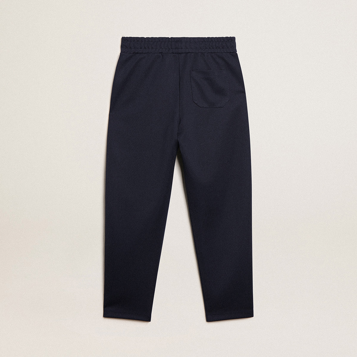 Boys Dark Blue Stars Cotton Trousers