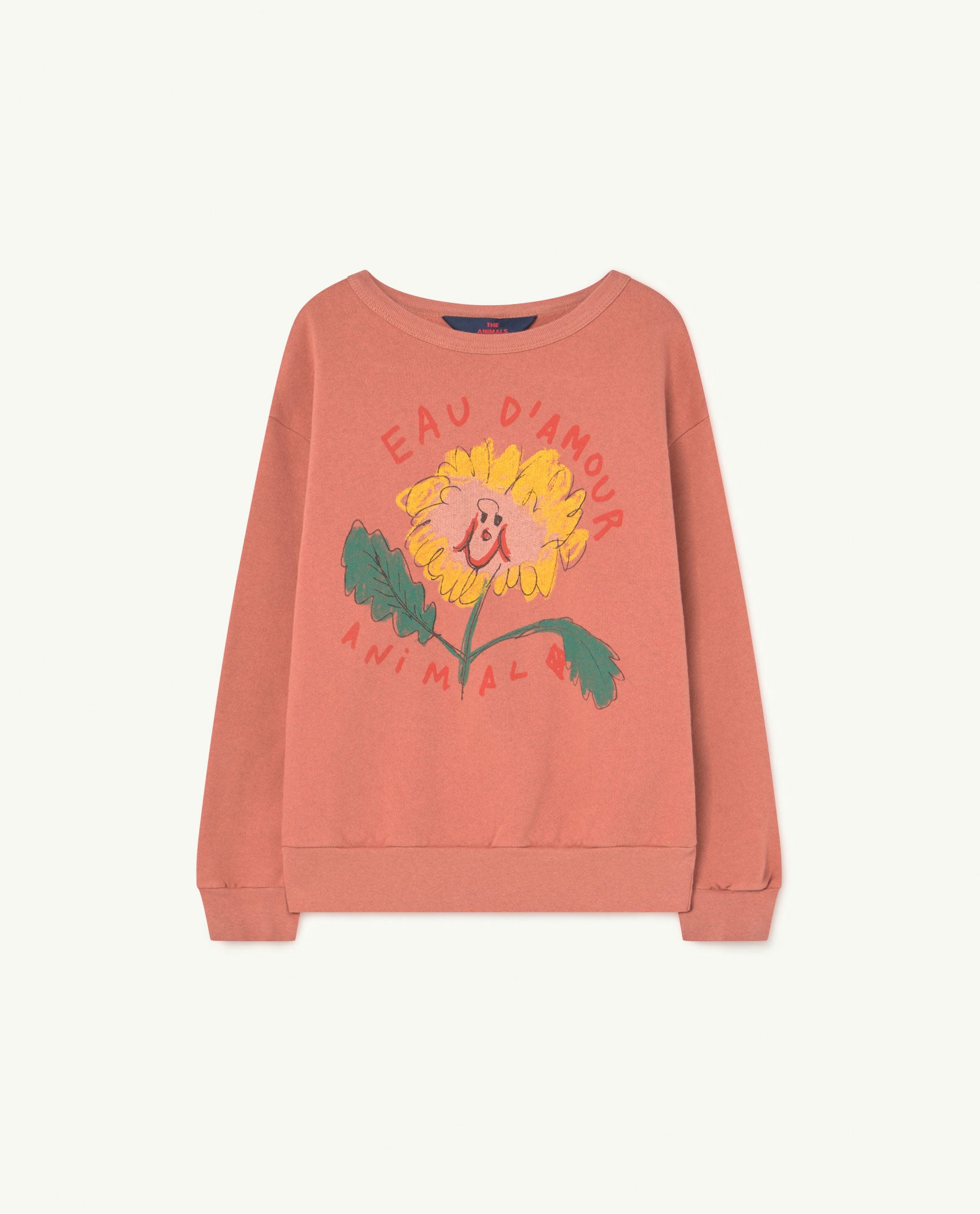 Girls Rose Flower Print Sweartshirt