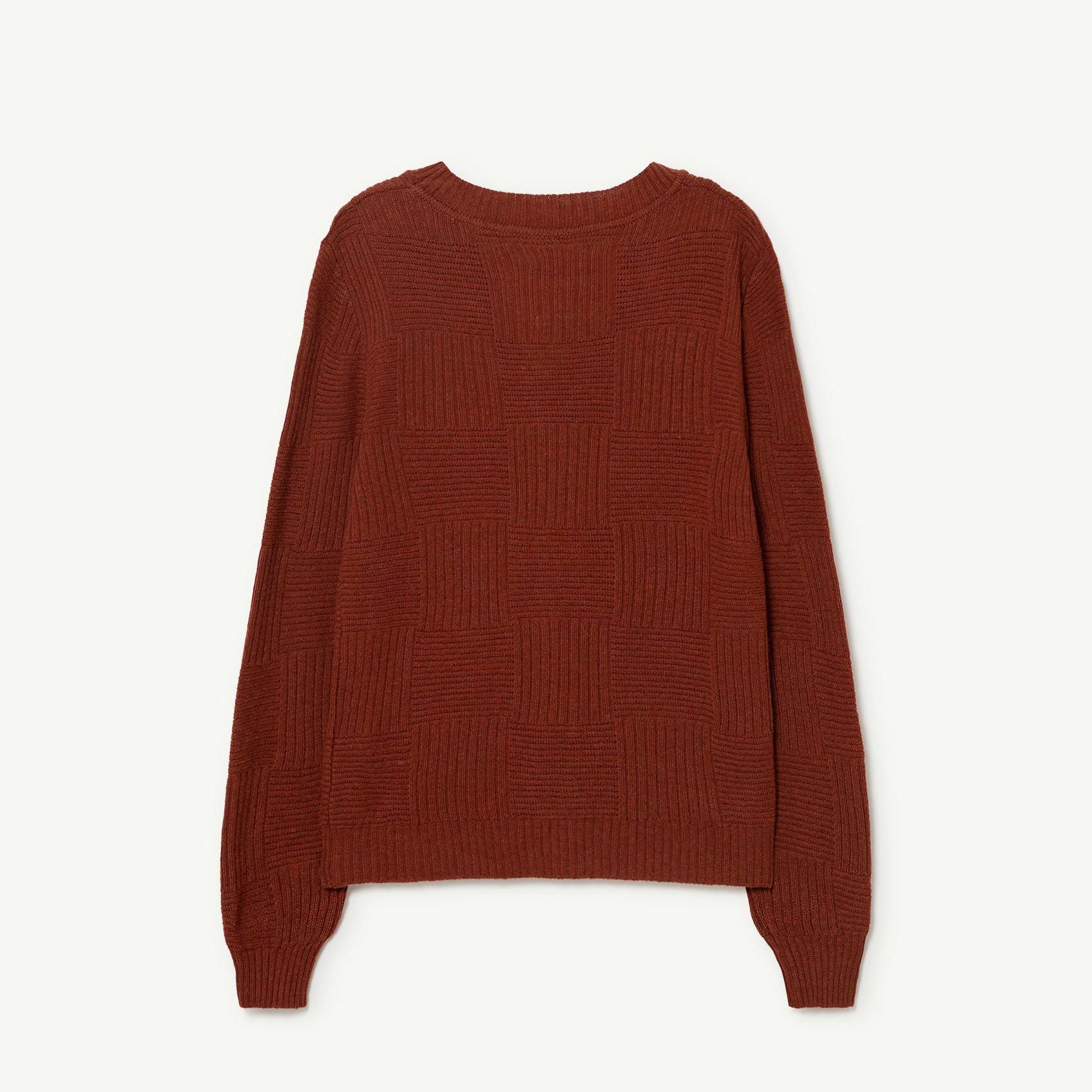 Boys & Girls Brown Wool Cardigan