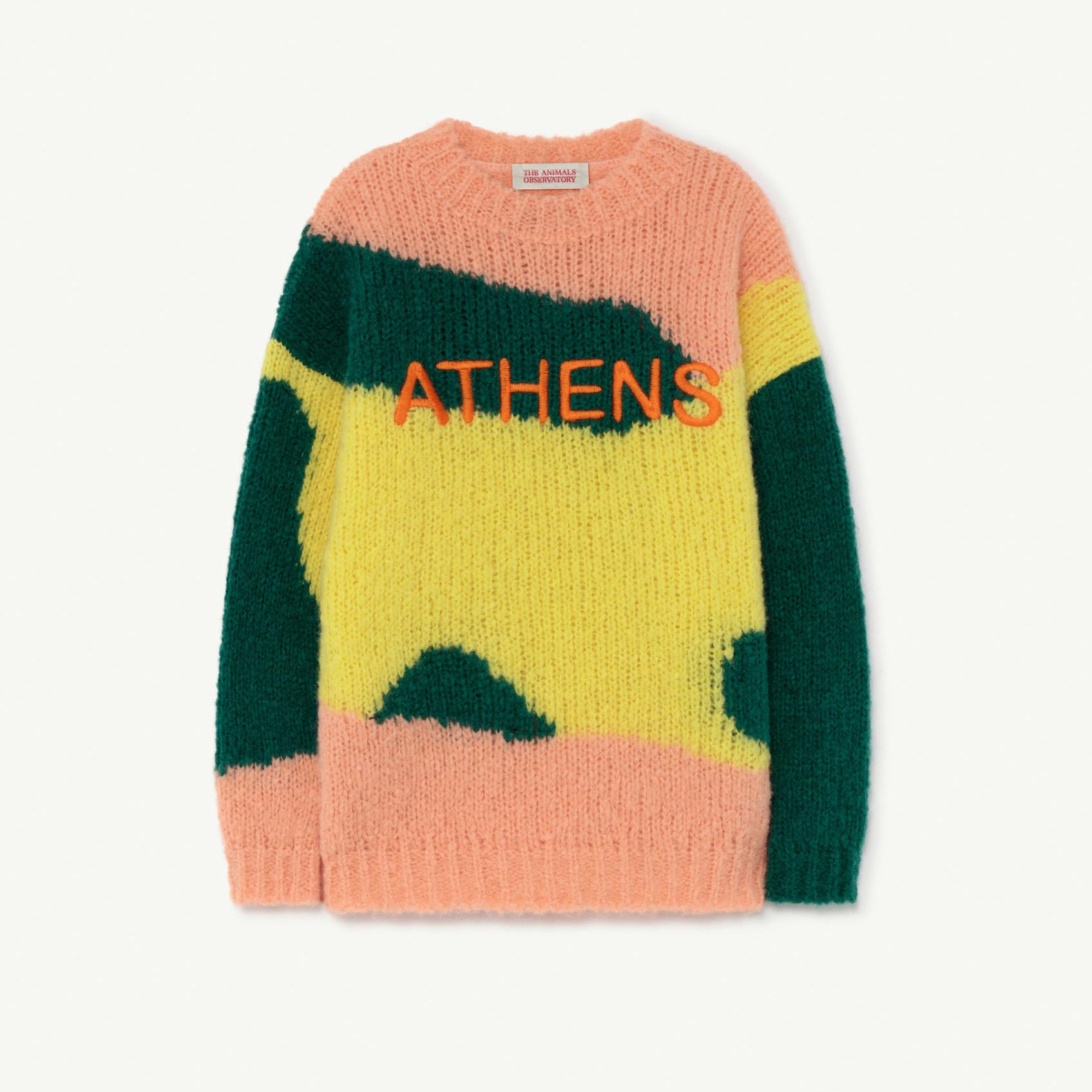 Girls Yellow Logo Wool Sweater