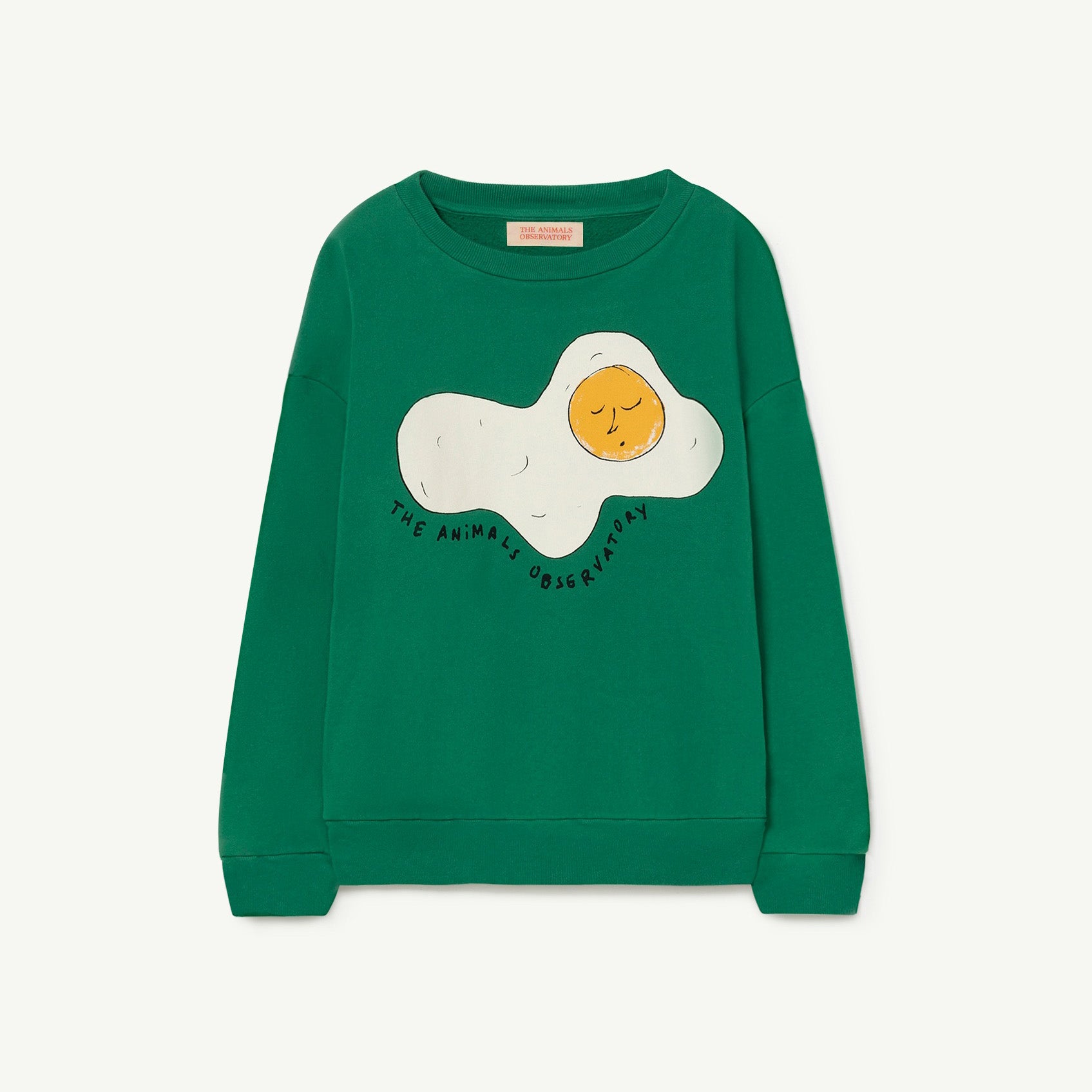 Boys & Girls Green Printed Cotton Sweatshirt