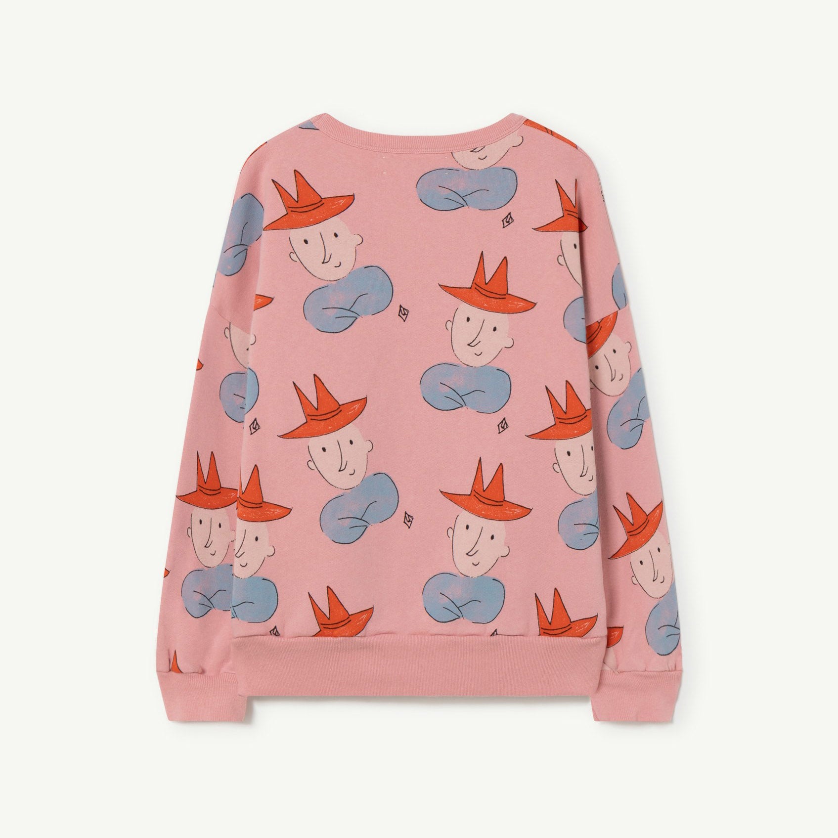 Boys & Girls Pink Printed Cotton Sweatshirt
