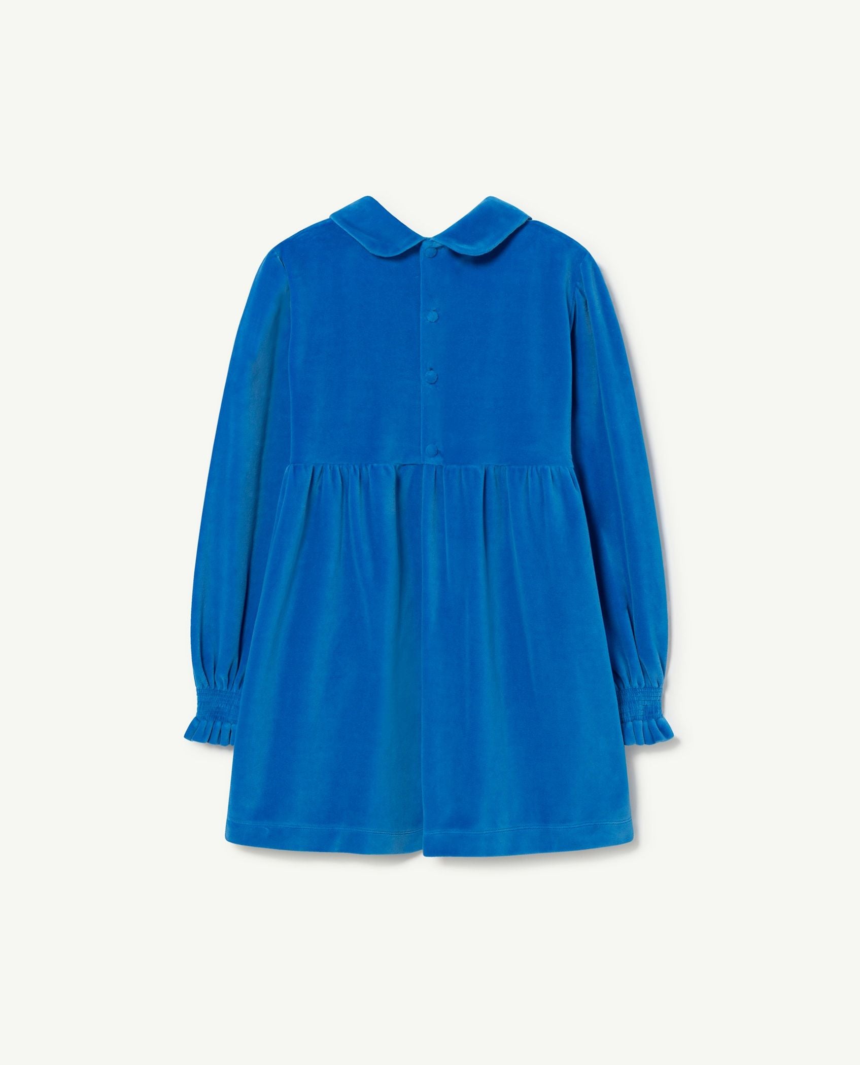 Girls Blue Velvet Dress