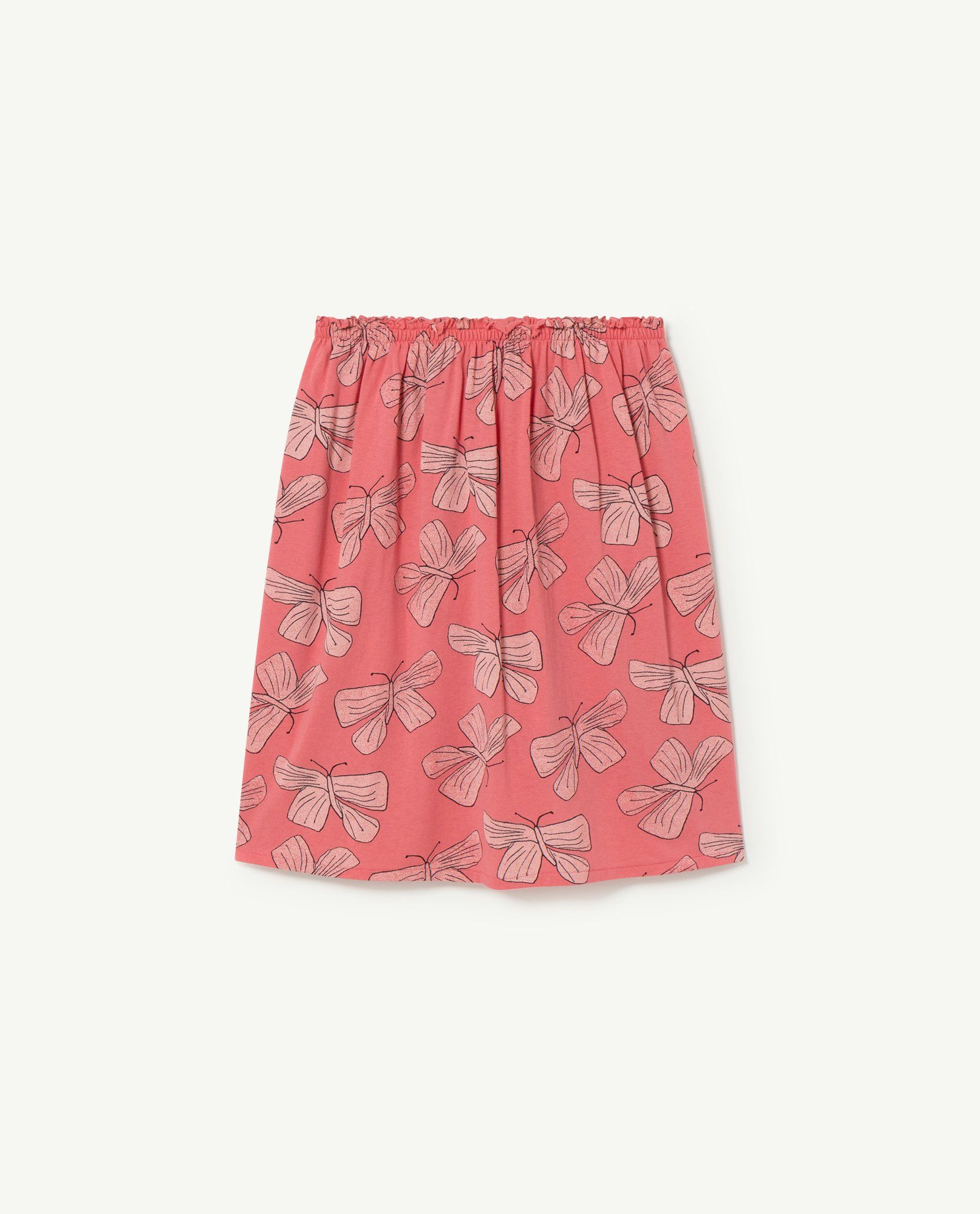 Girls Pink Printed Skirt