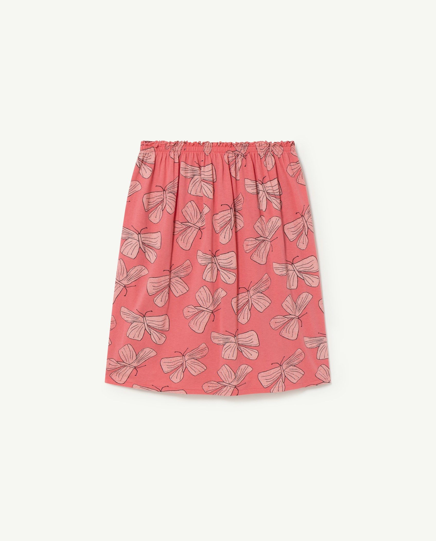 Girls Pink Printed Skirt