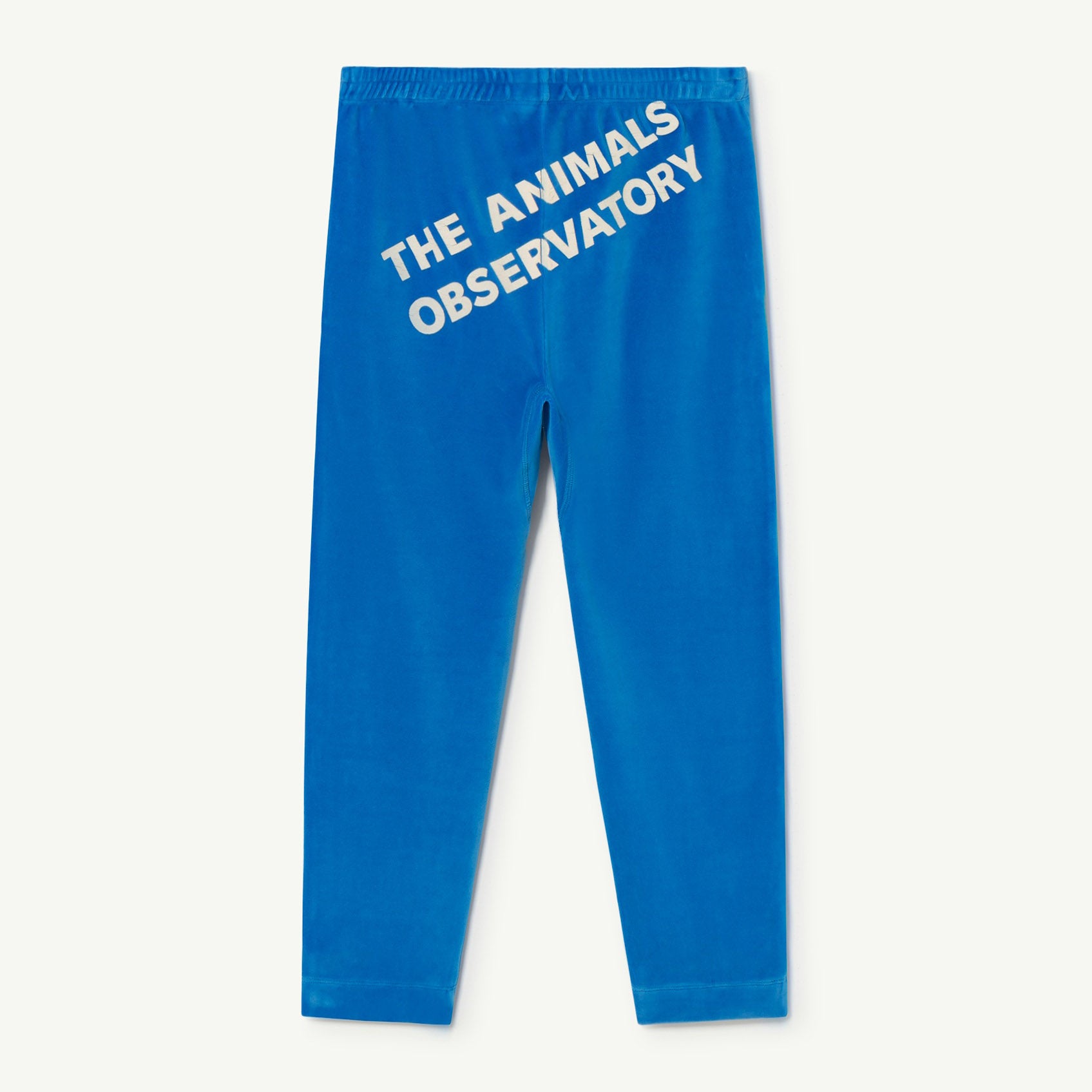 Boys & Girls Blue Logo Velvet Trousers
