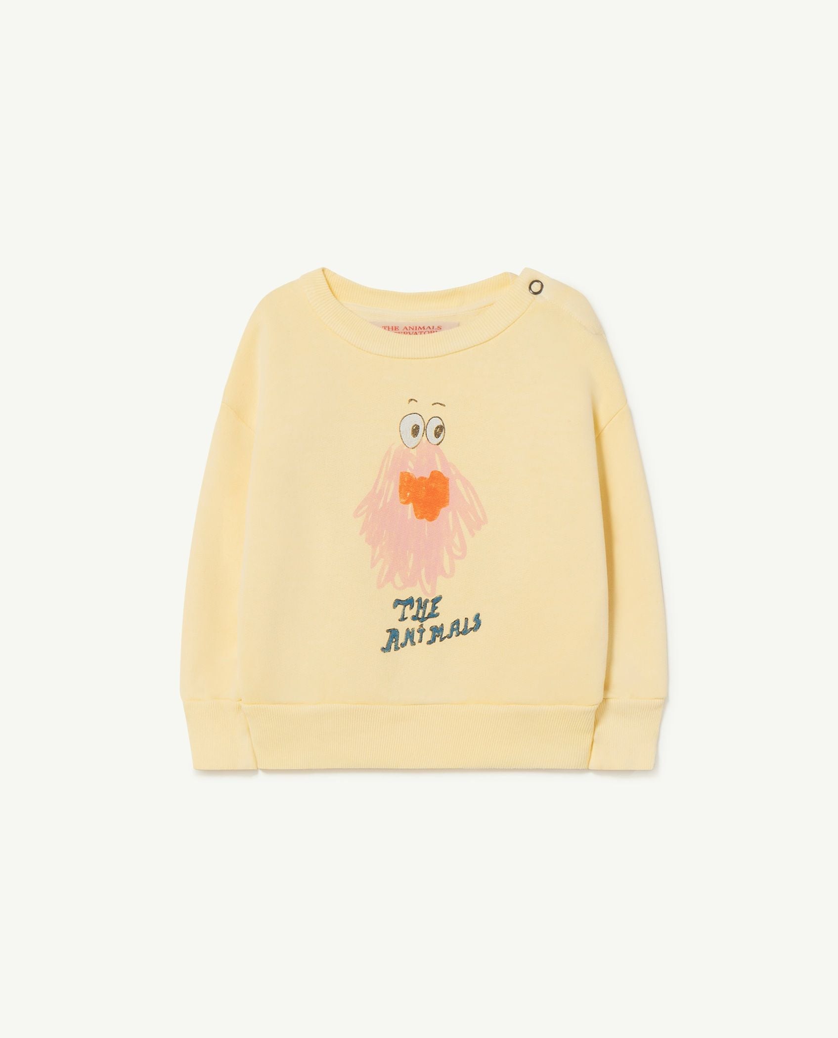 Baby Boys & Girls Yellow Printed Sweatshirt