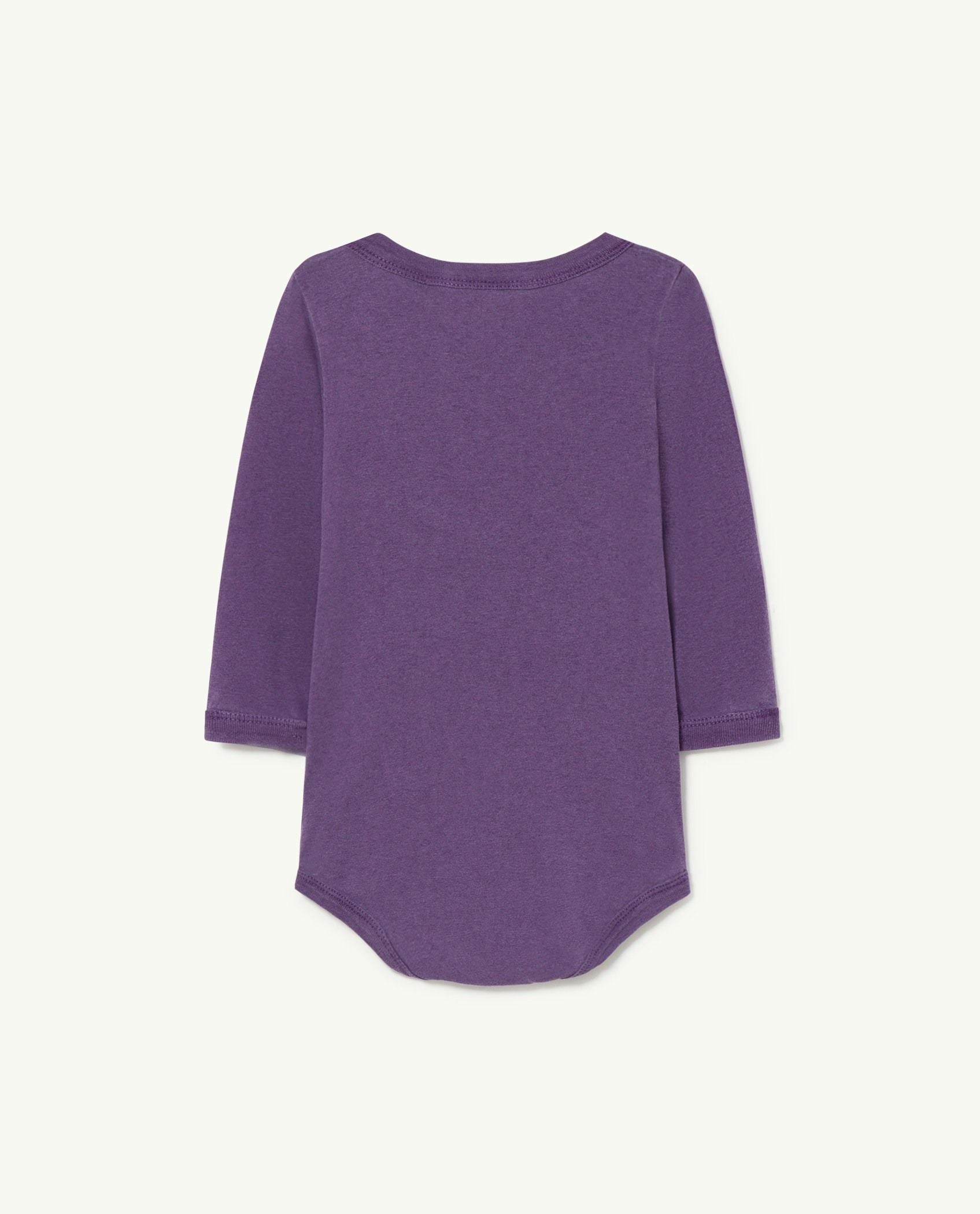 Baby Boys & Girls Purple Cotton Babysuit