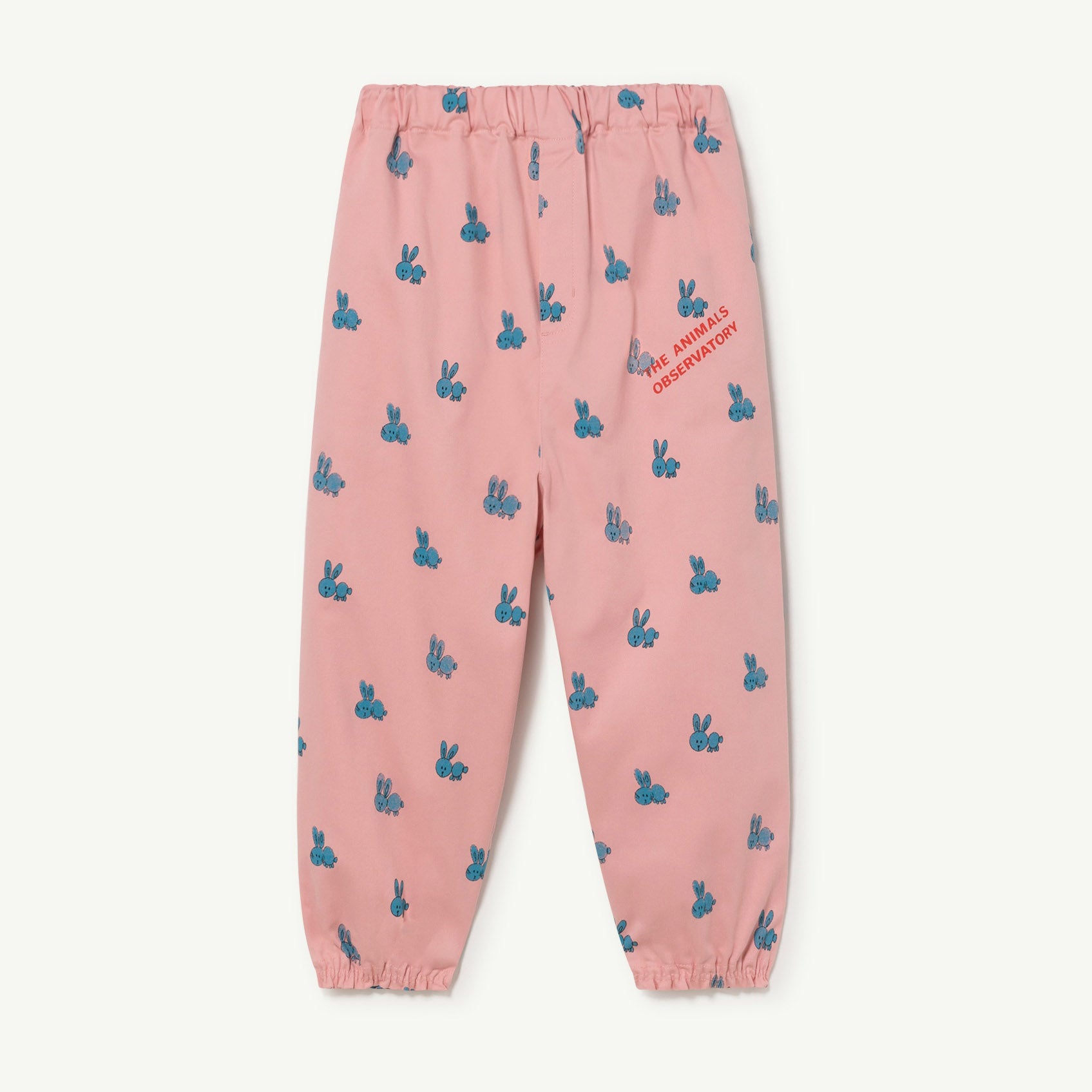 Boys & Girls Pink Printed Cotton Trousers