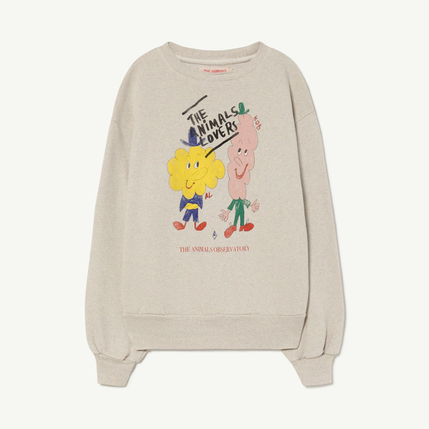 Boys & Girls Grey Printed Cotton Sweatshirt