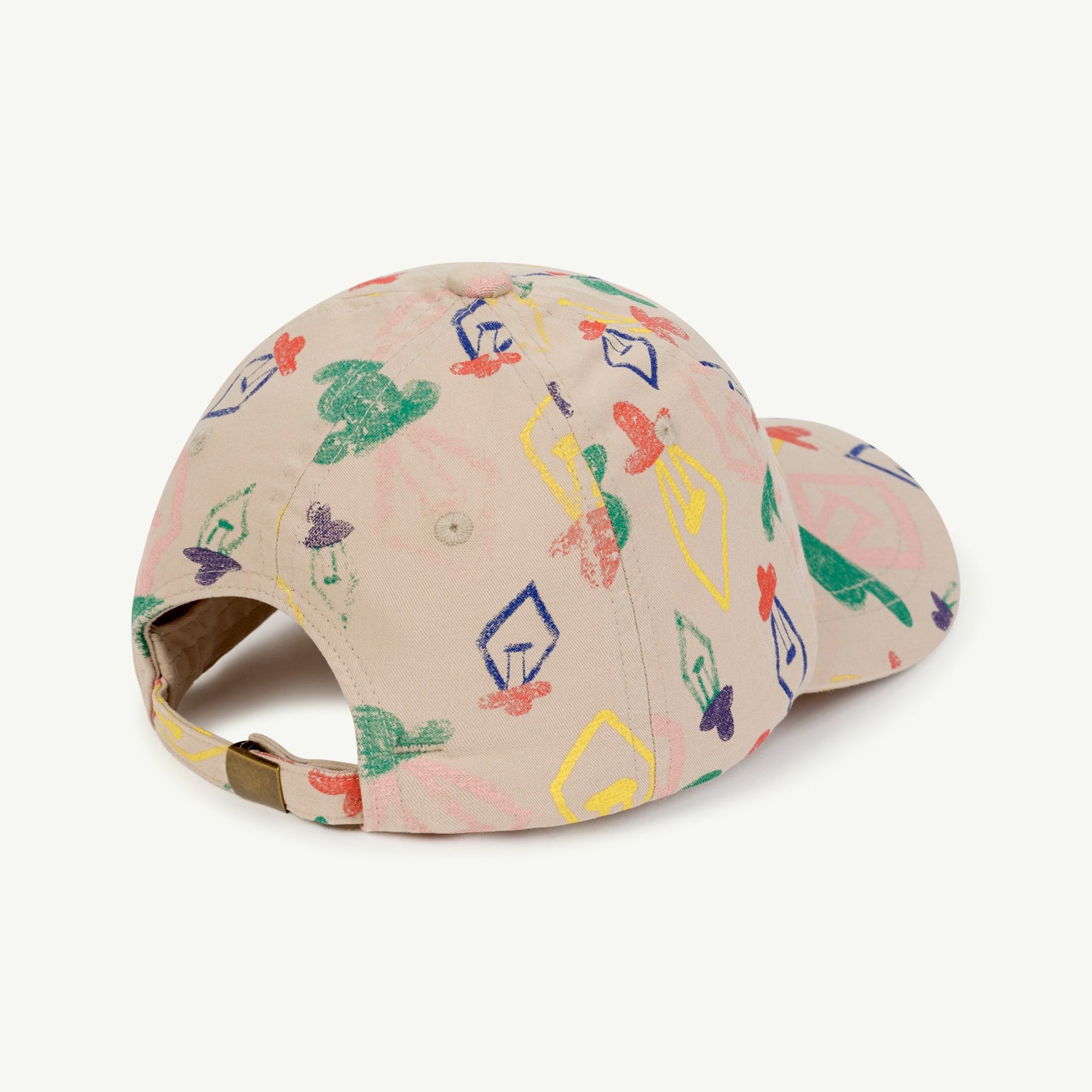 Boys & Girls Grey Printed Logo Cap