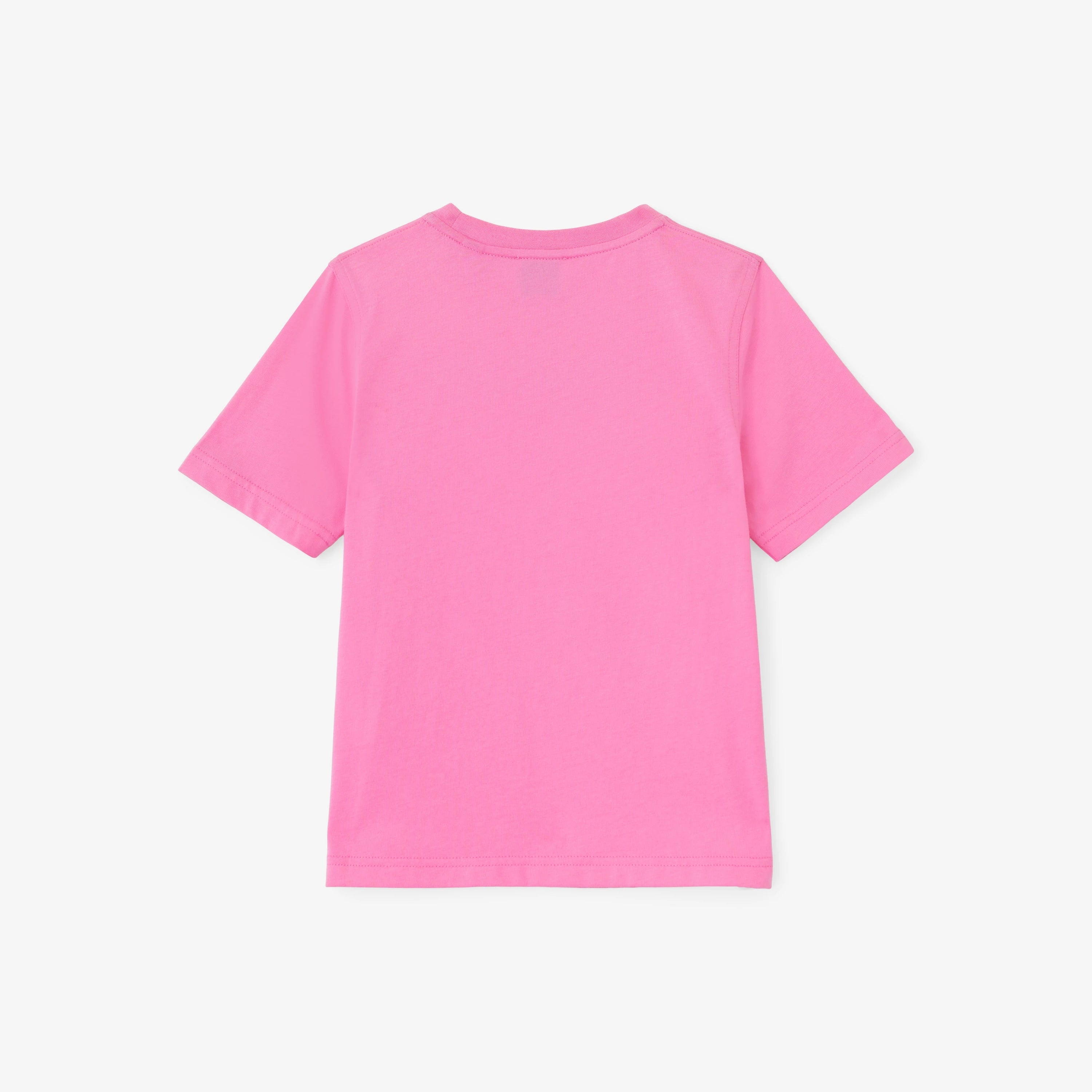 Girls White Logo Cotton T-Shirt